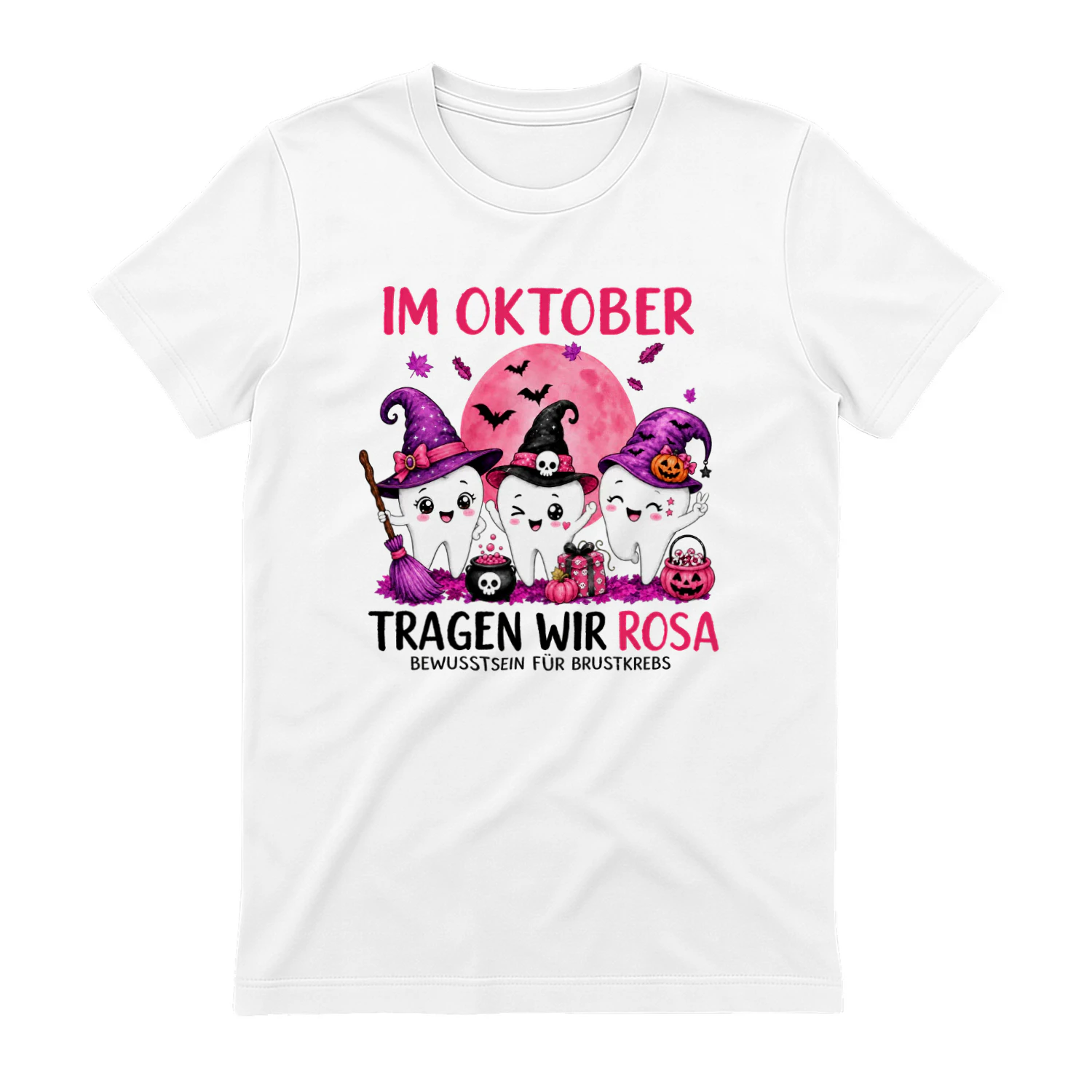 Breast Cancer Awareness Halloween Teeth – Pink October