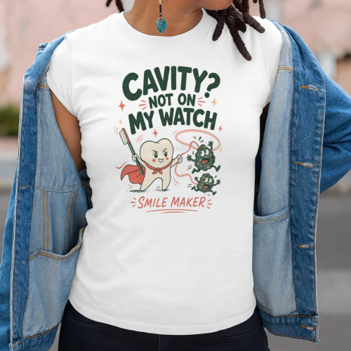 Funny Superhero Tooth Shirt 