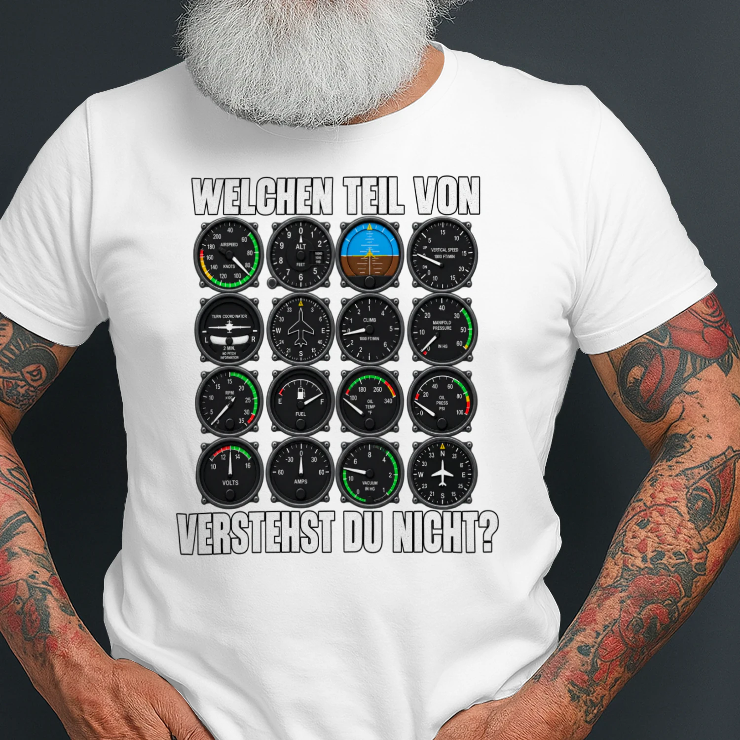 What Part of Aviation Don't You Understand? | Pilot Cockpit Instruments T-Shirt