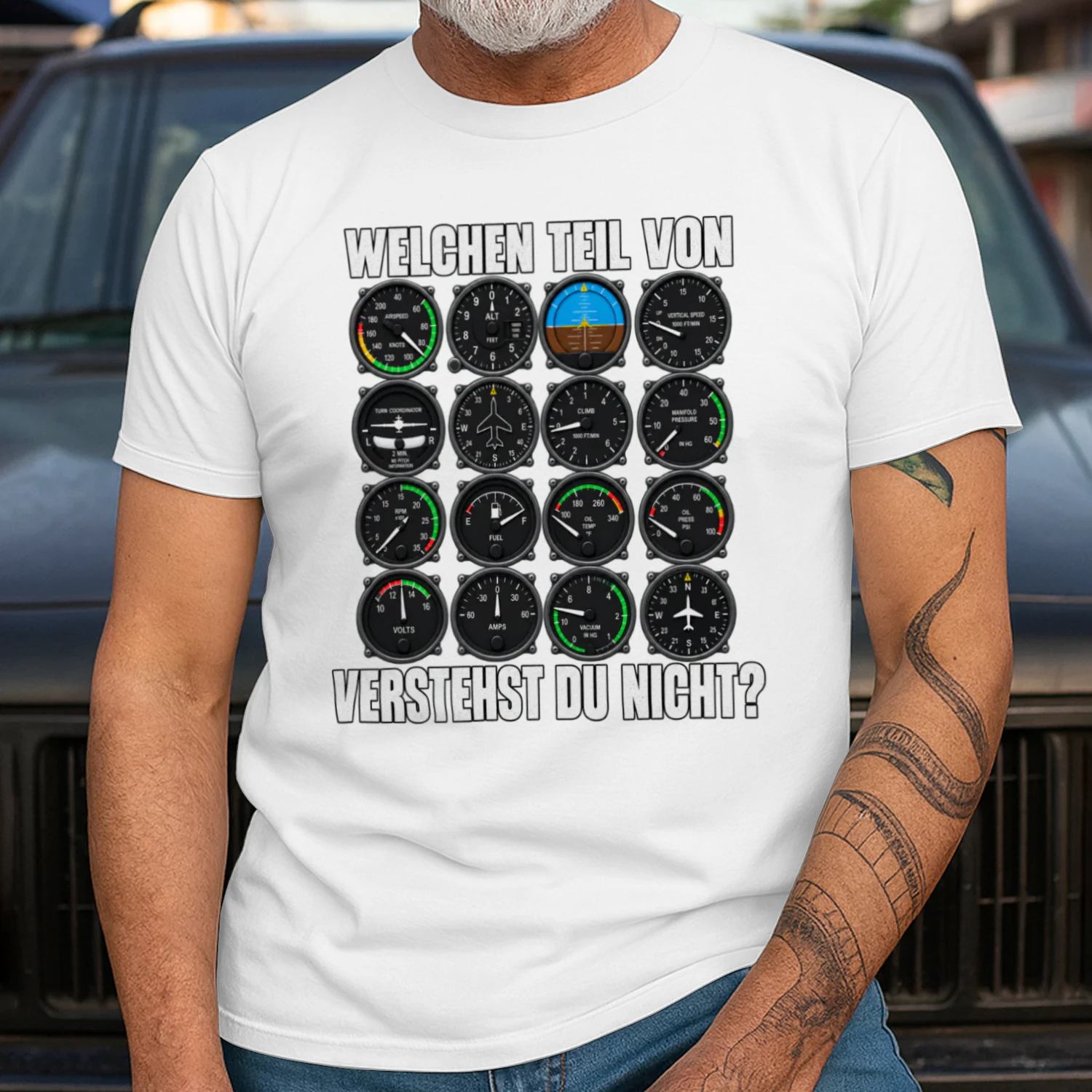 What Part of Aviation Don't You Understand? | Pilot Cockpit Instruments T-Shirt