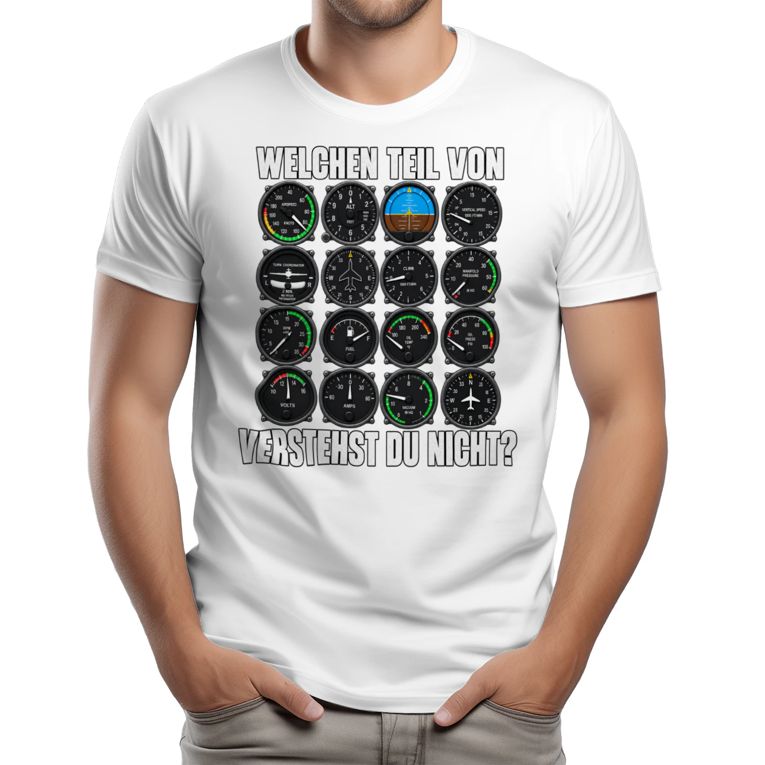 What Part of Aviation Don't You Understand? | Pilot Cockpit Instruments T-Shirt