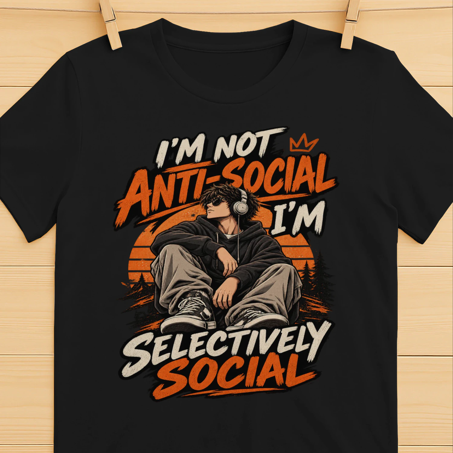 Funny Introvert T-Shirt – Selectively Social