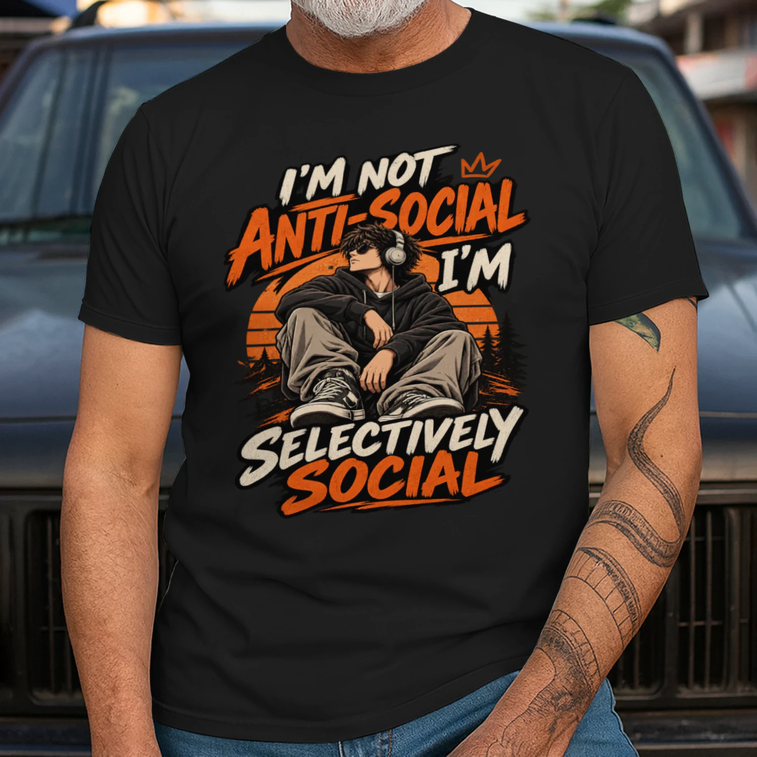 Funny Introvert T-Shirt – Selectively Social