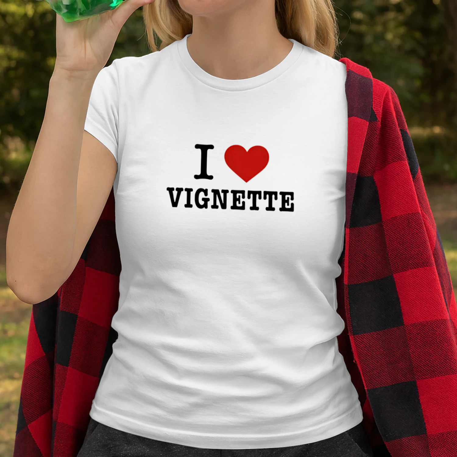 I Love Vignette Heart Shirt