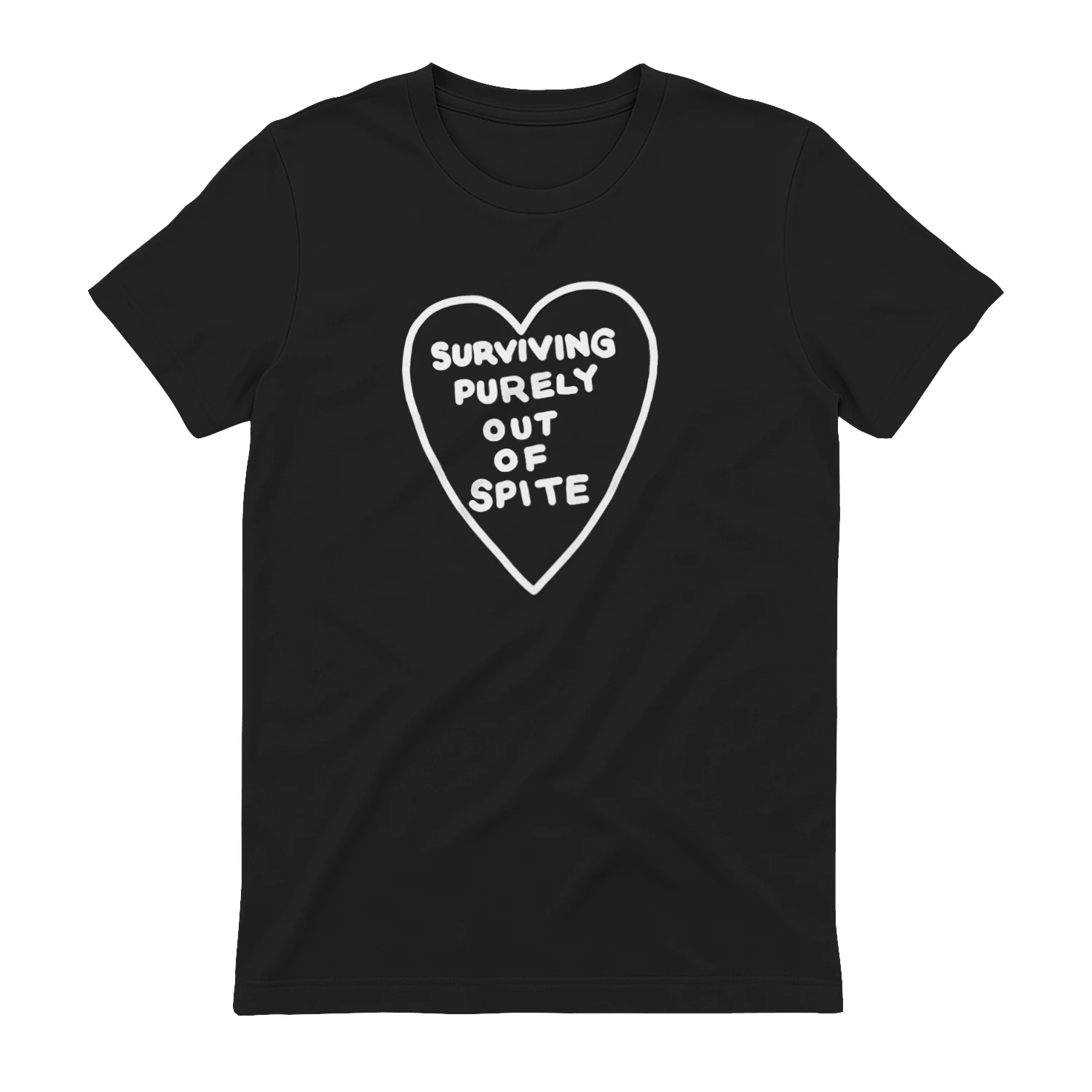 Surviving Purely Out Of Spite Heart Shirt