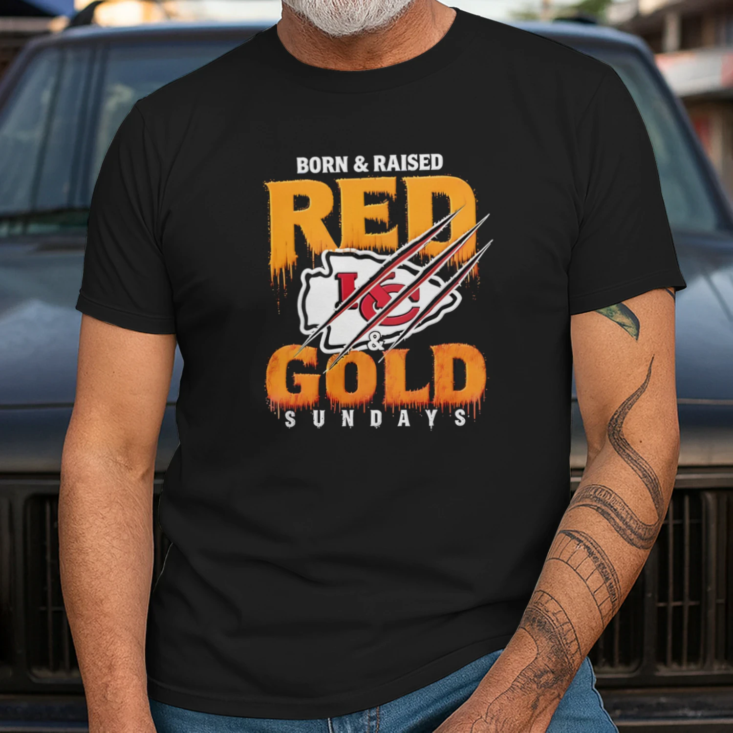 Born and Raised Red Pewter Sundays Shirt