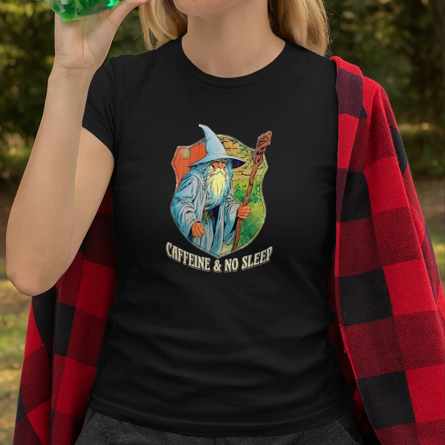 Wizard Caffeine and No Sleep Shirt