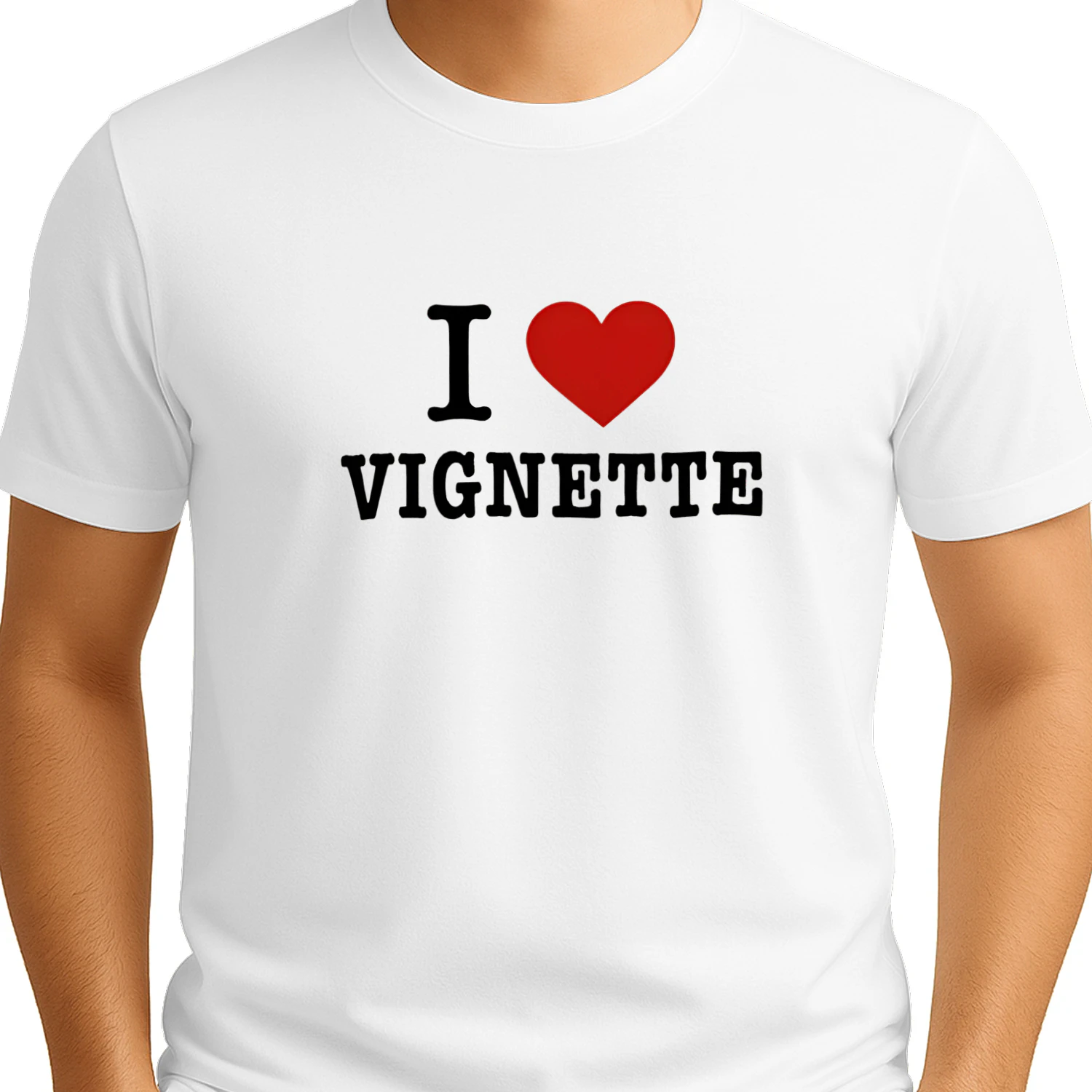 I Love Vignette Heart Shirt