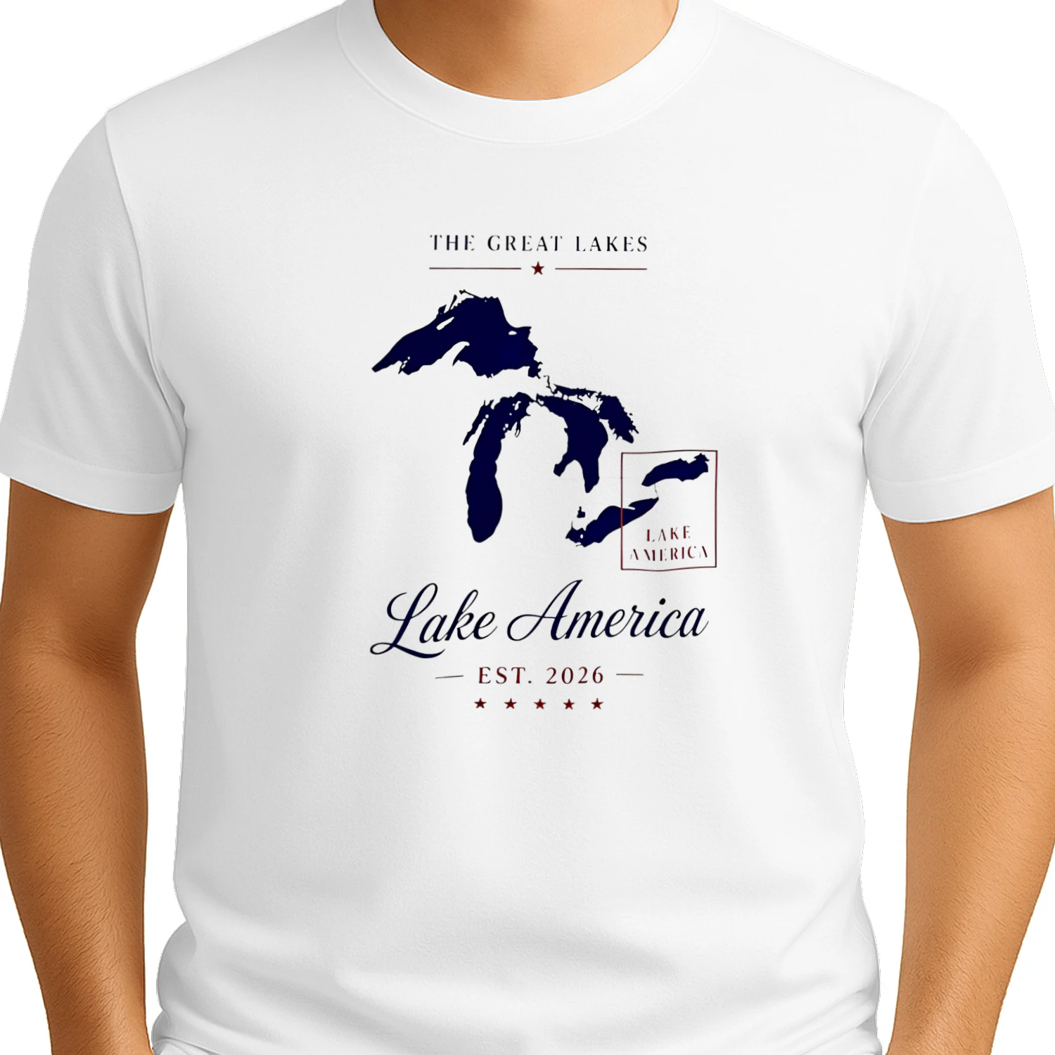 Lake America Great Lakes USA Shirt