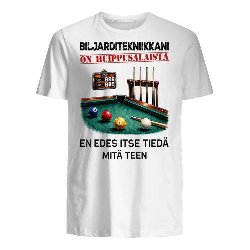 Biljarditekniikkani On Huippusalaista