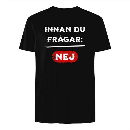 Innan du frågar: NEJ