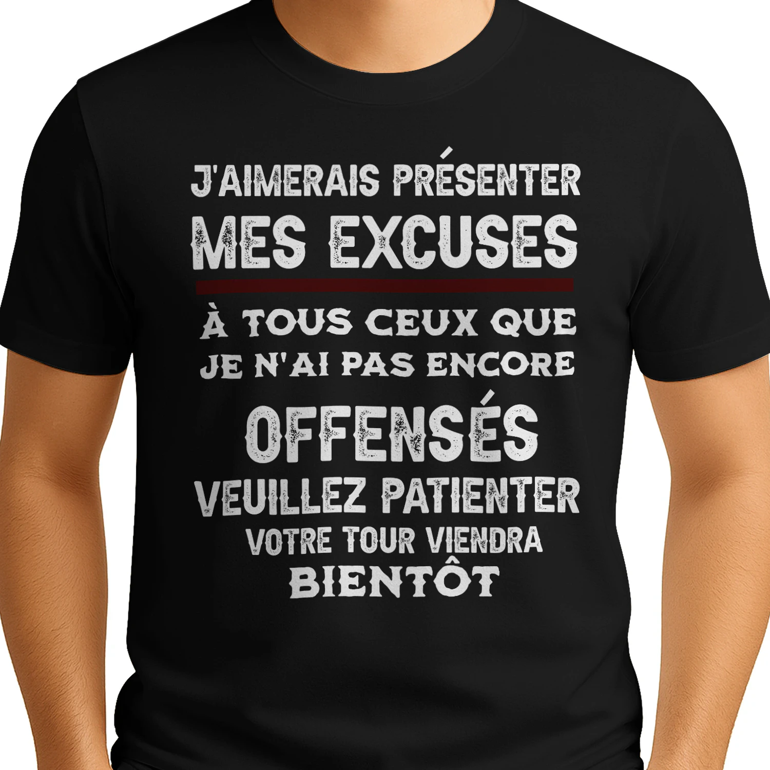 J'AIMERAIS PRÉSENTER MES EXCUSES
