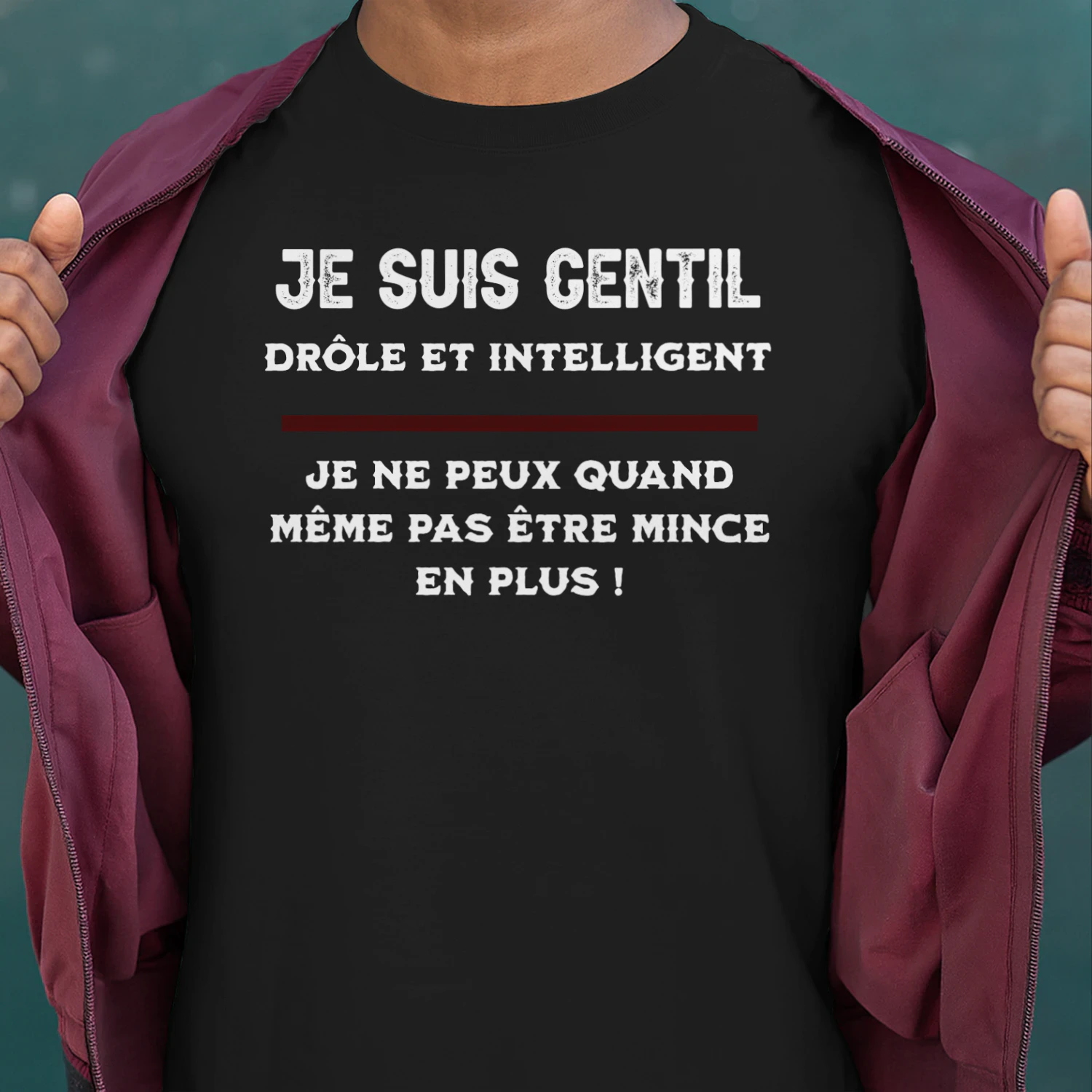 Je suis gentil, drôle et intelligent.