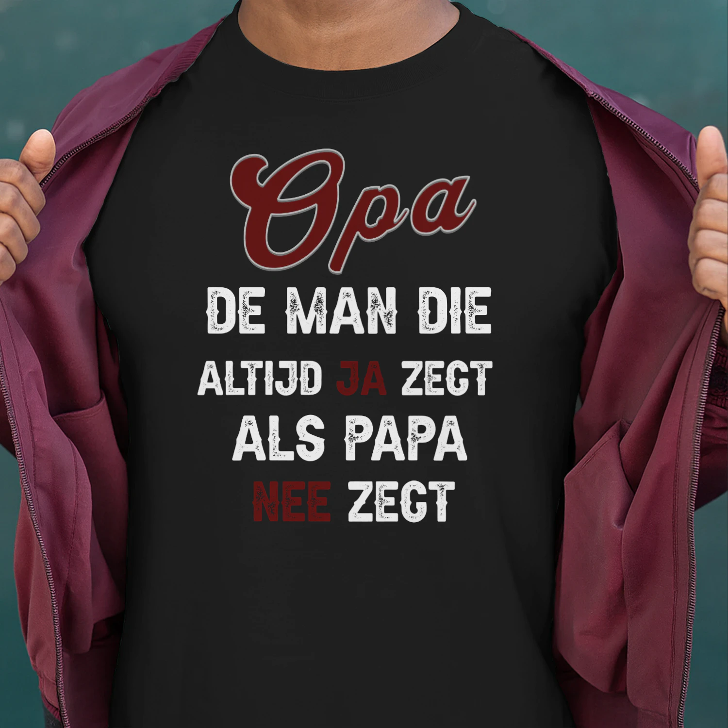 OPA DE MAN DIE ALTIJD JA