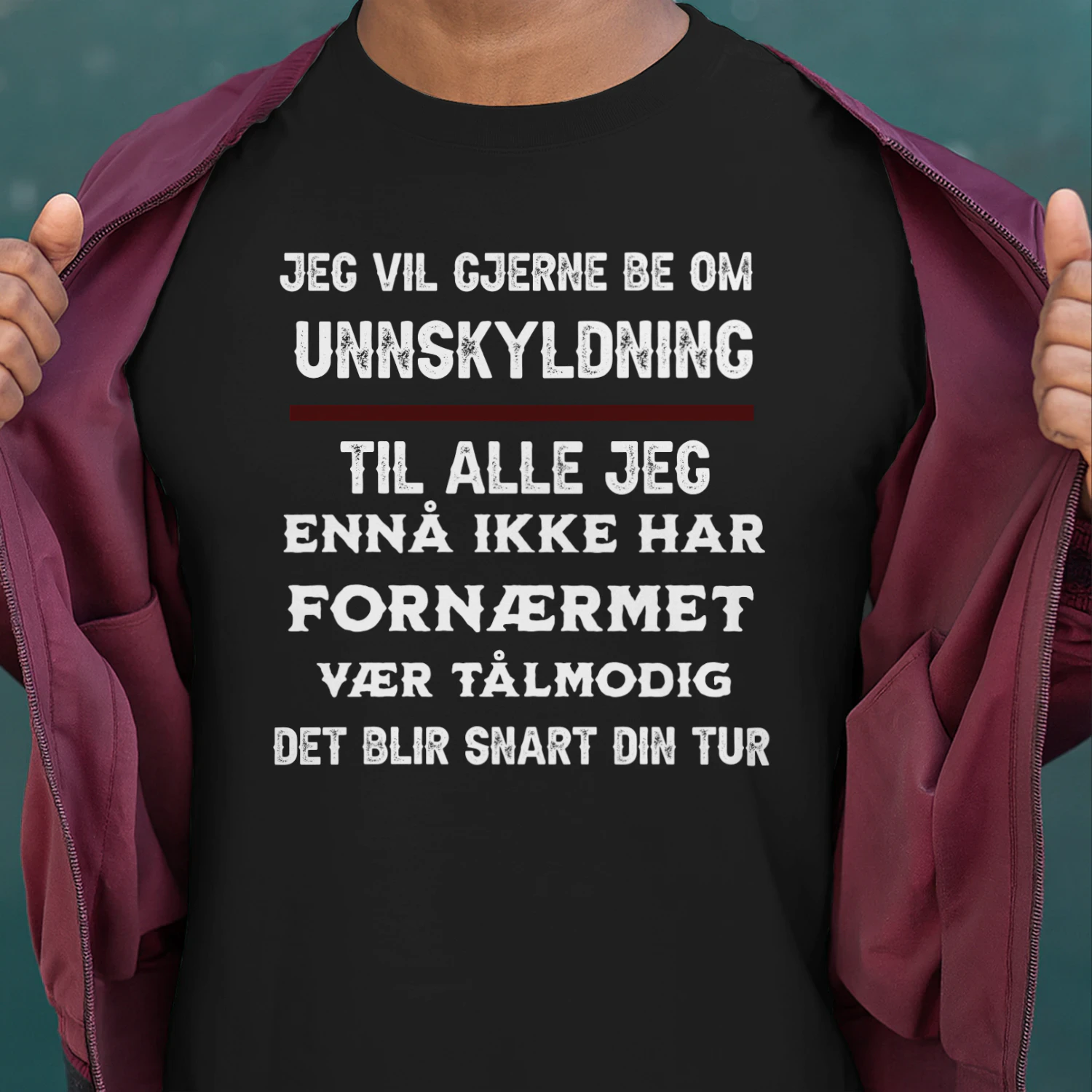 Jeg Vil Gjerne Be Om Unnskyldning – Morsomt Sitat