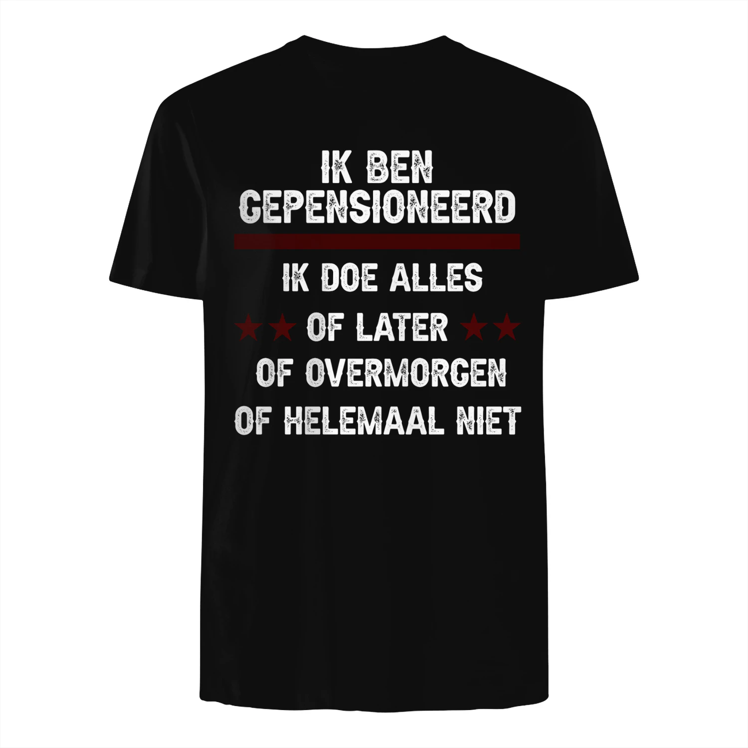 IK BEN GEPENSIONEERD