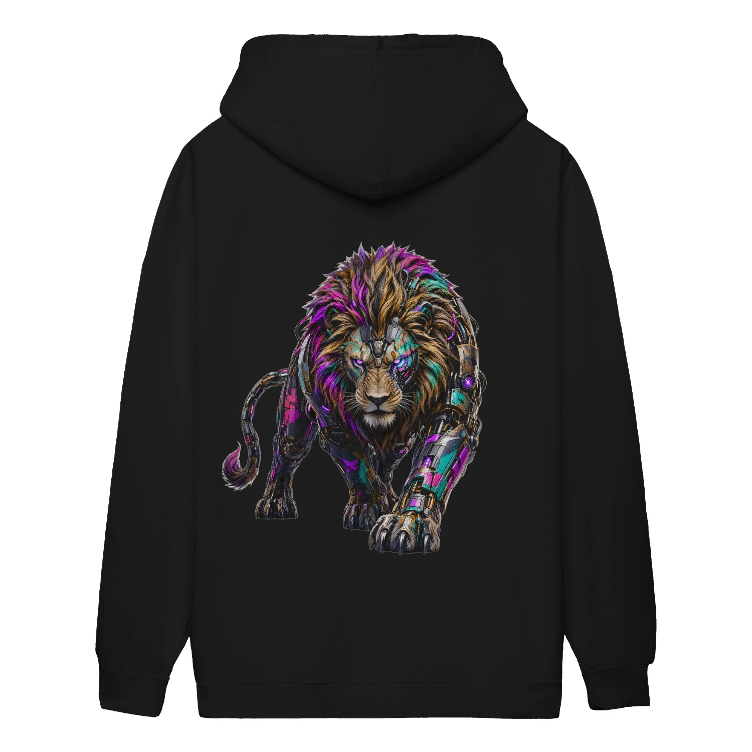Cyber Lion Hoodie – Cyberpunk Streetwear