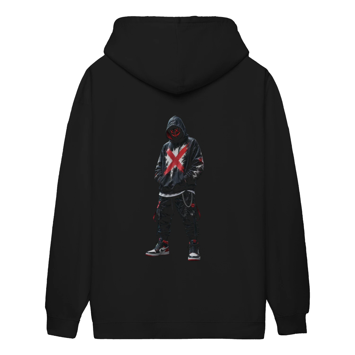 Red X Hoodie – Cyberpunk Streetwear