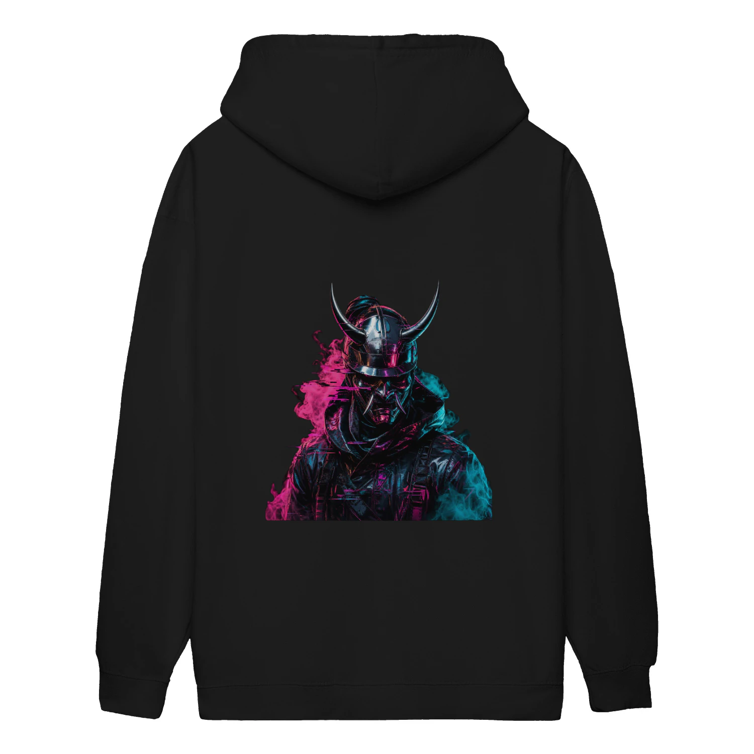 Glitch Oni Hoodie – Cyberpunk Streetwear