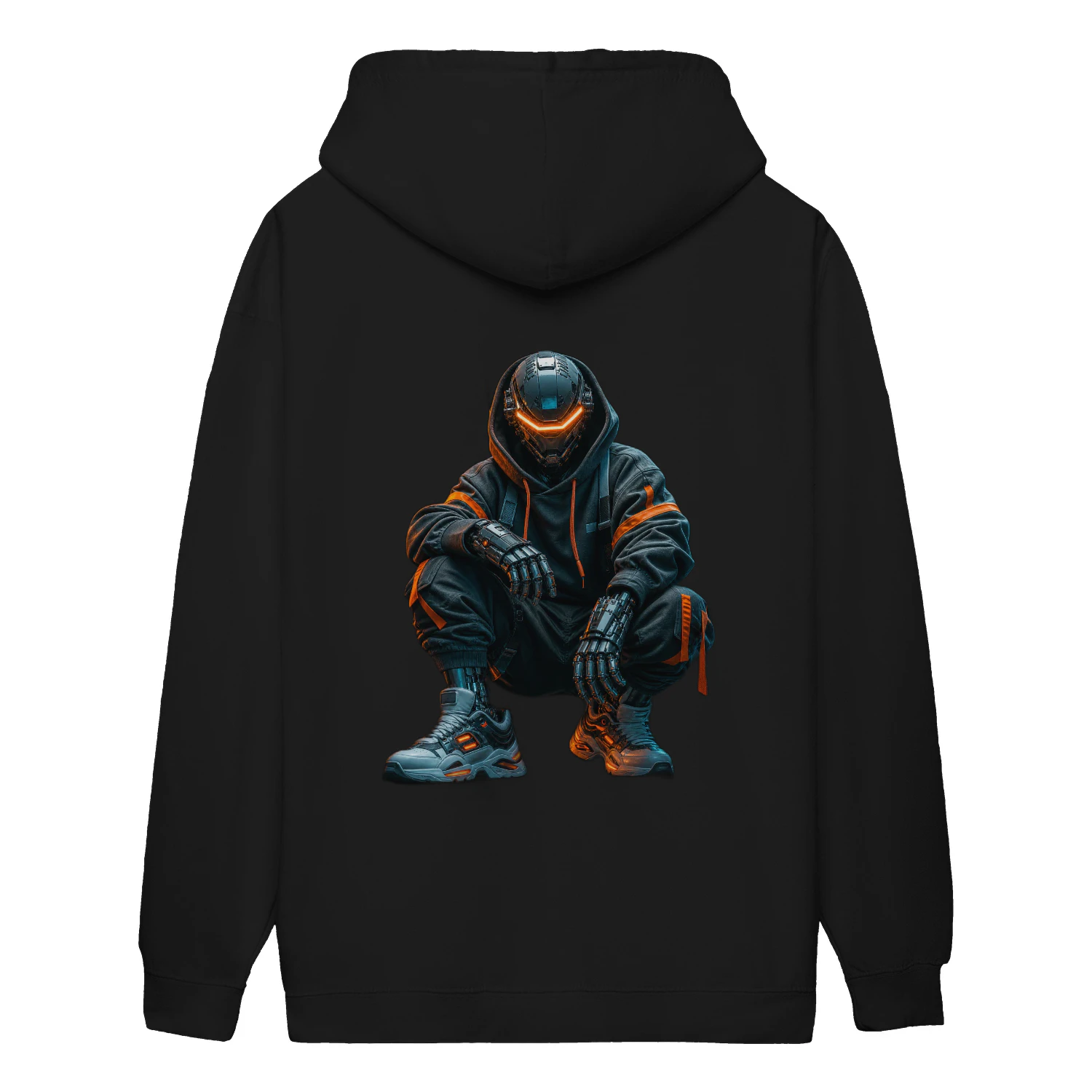 Neon Cyborg Hoodie – Cyberpunk Streetwear