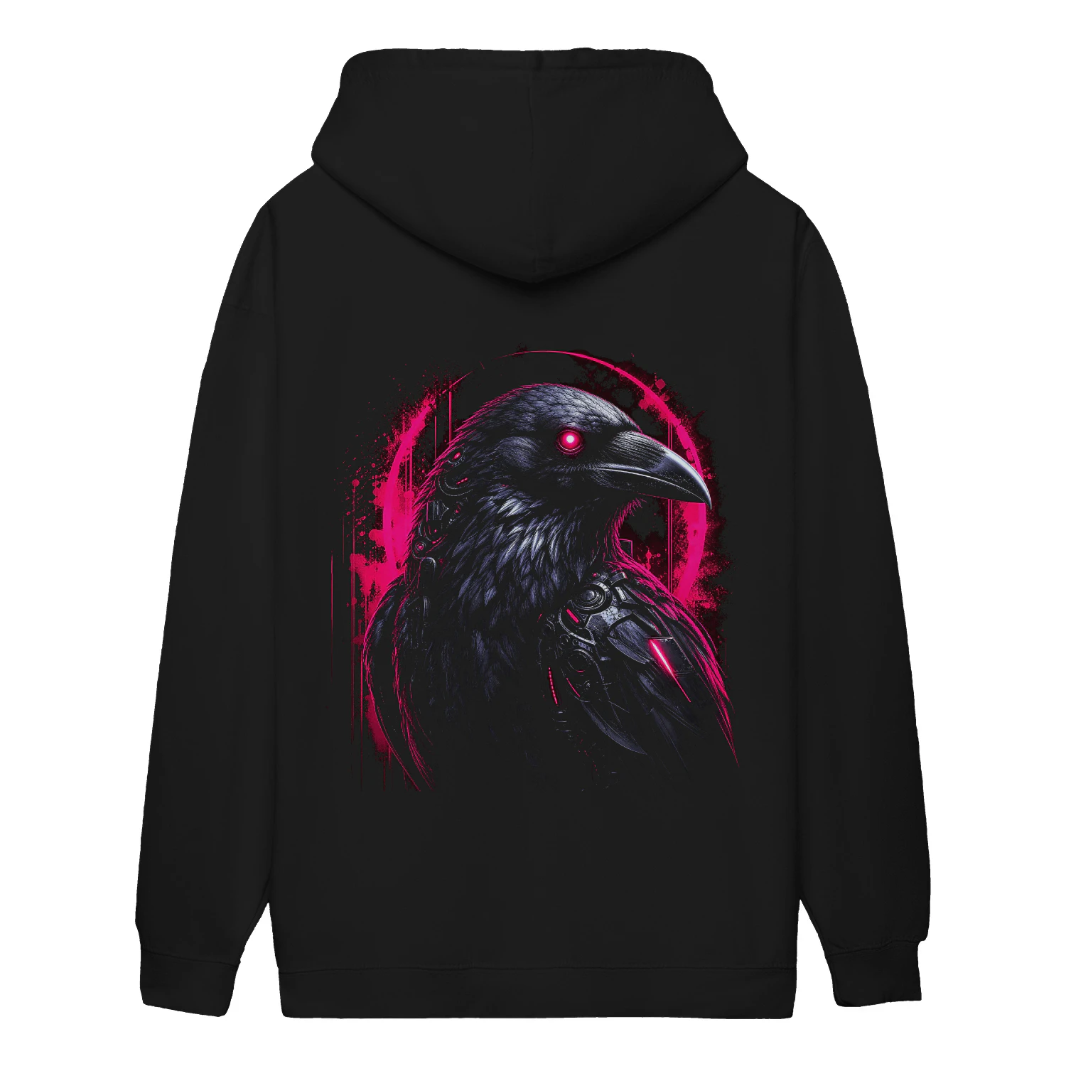 Neon Raven Hoodie – Cyberpunk Streetwear