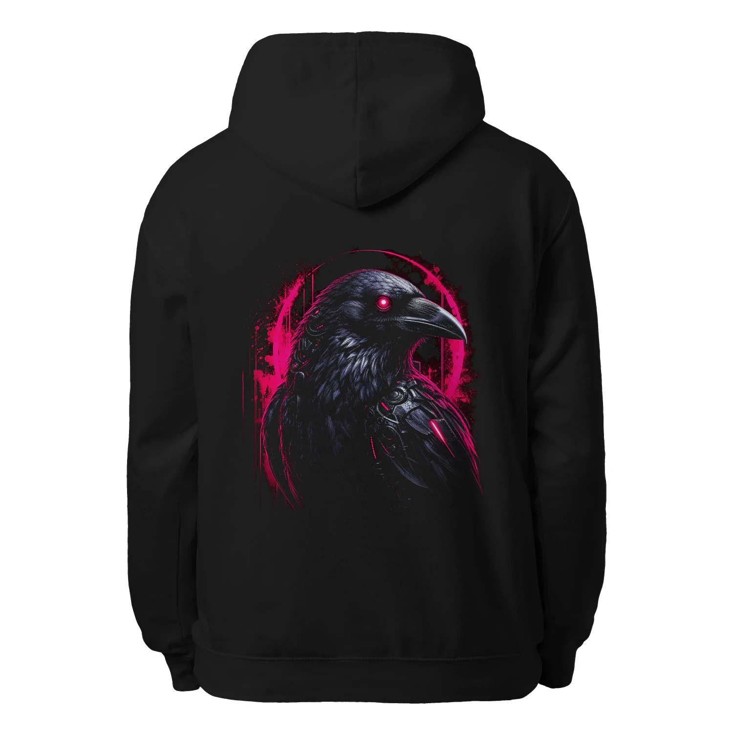 Neon Raven Hoodie – Cyberpunk Streetwear