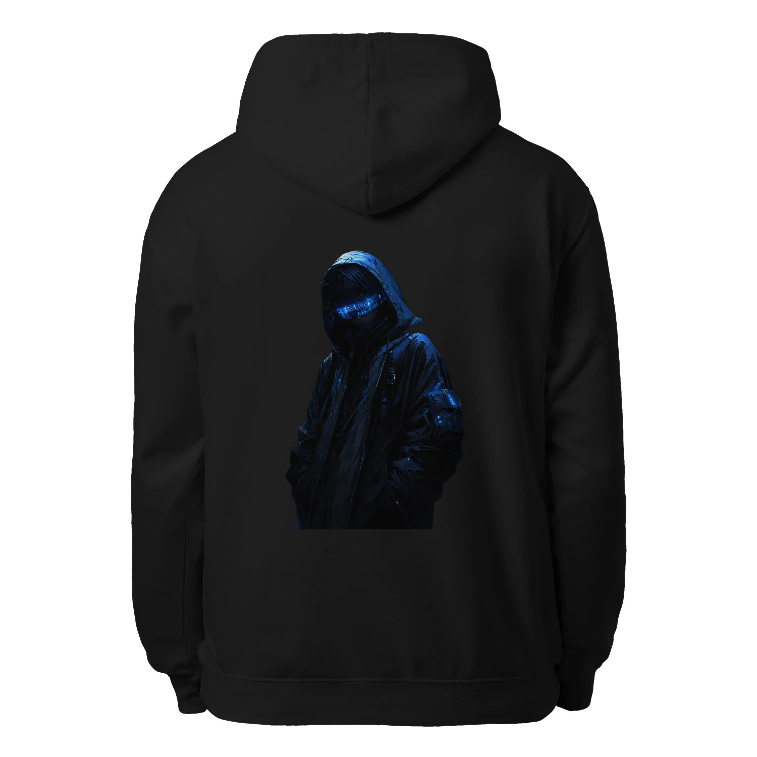 Blue Hacker Hoodie – Cyberpunk Streetwear