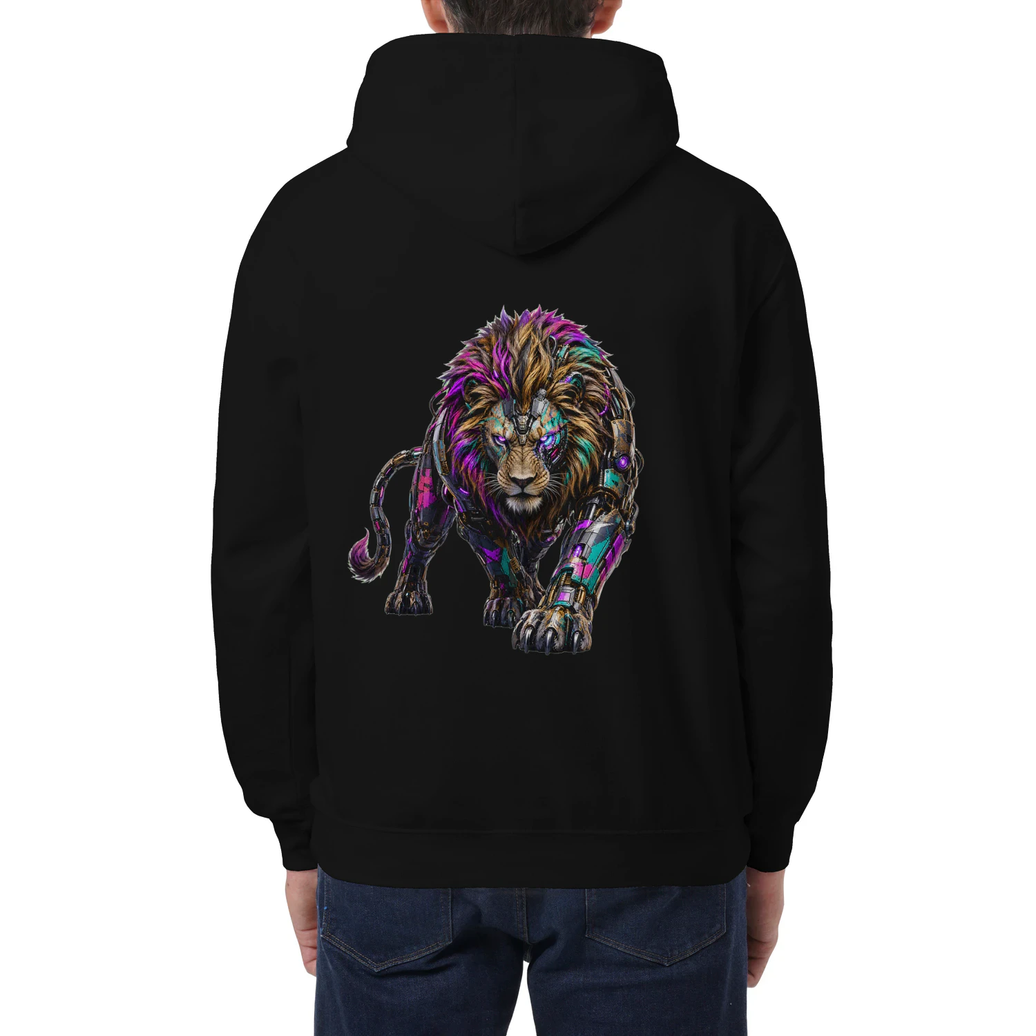 Cyber Lion Hoodie – Cyberpunk Streetwear