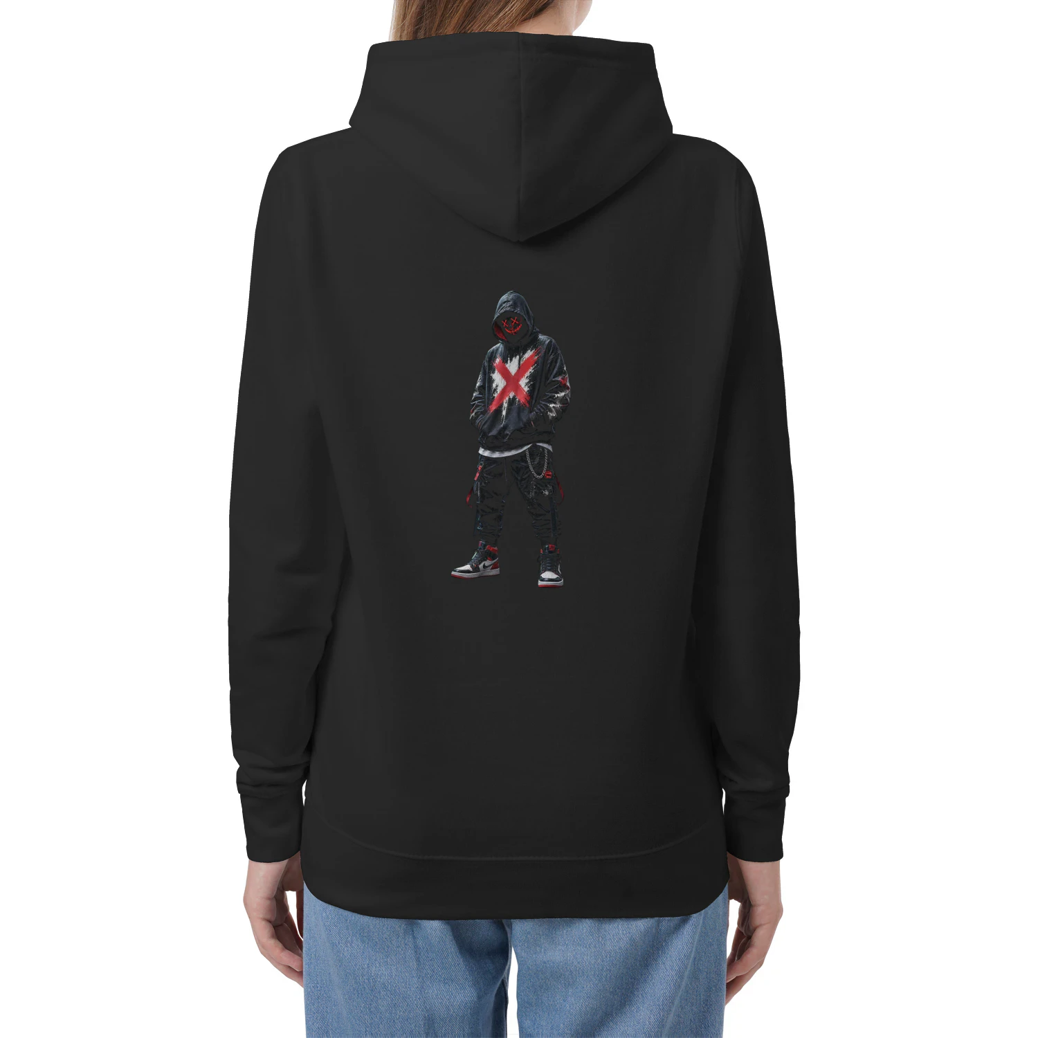 Red X Hoodie – Cyberpunk Streetwear