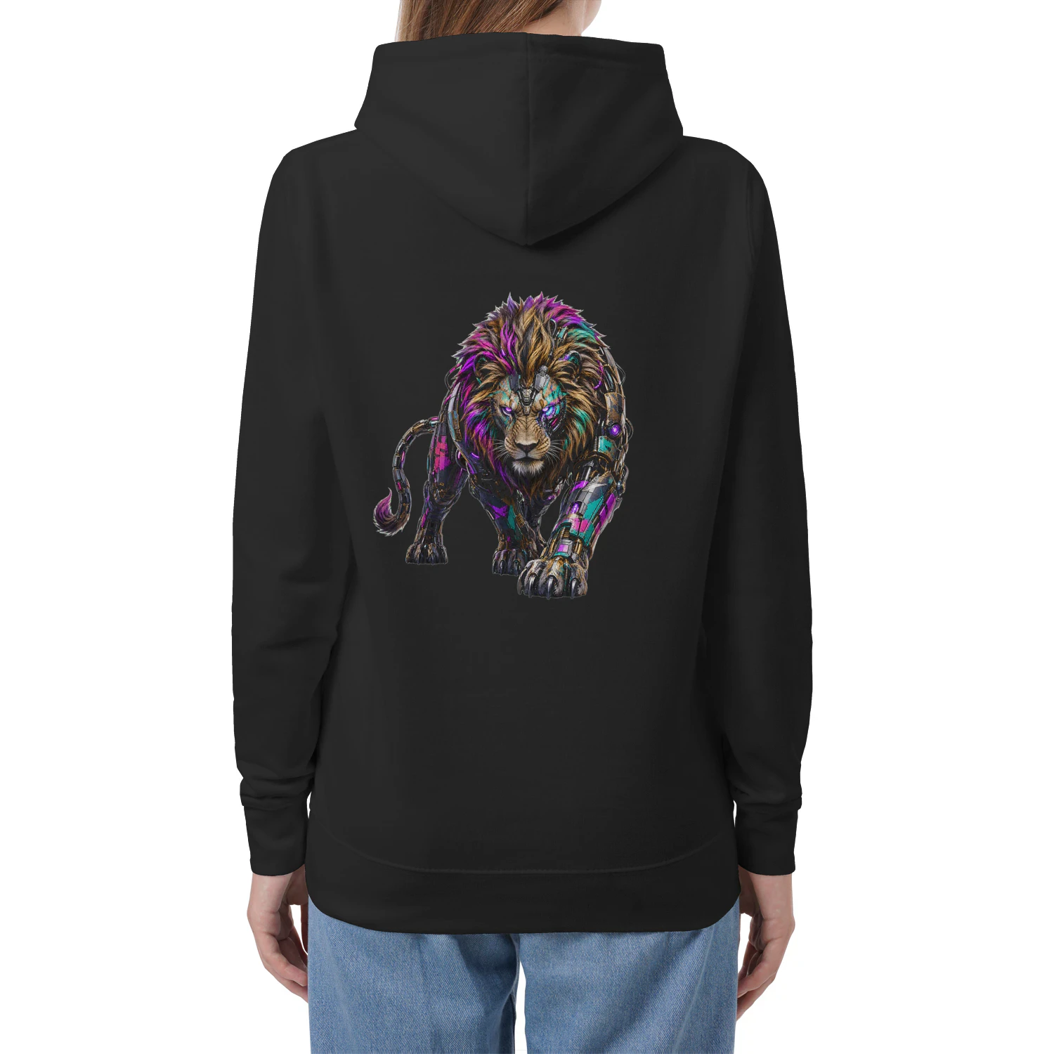 Cyber Lion Hoodie – Cyberpunk Streetwear