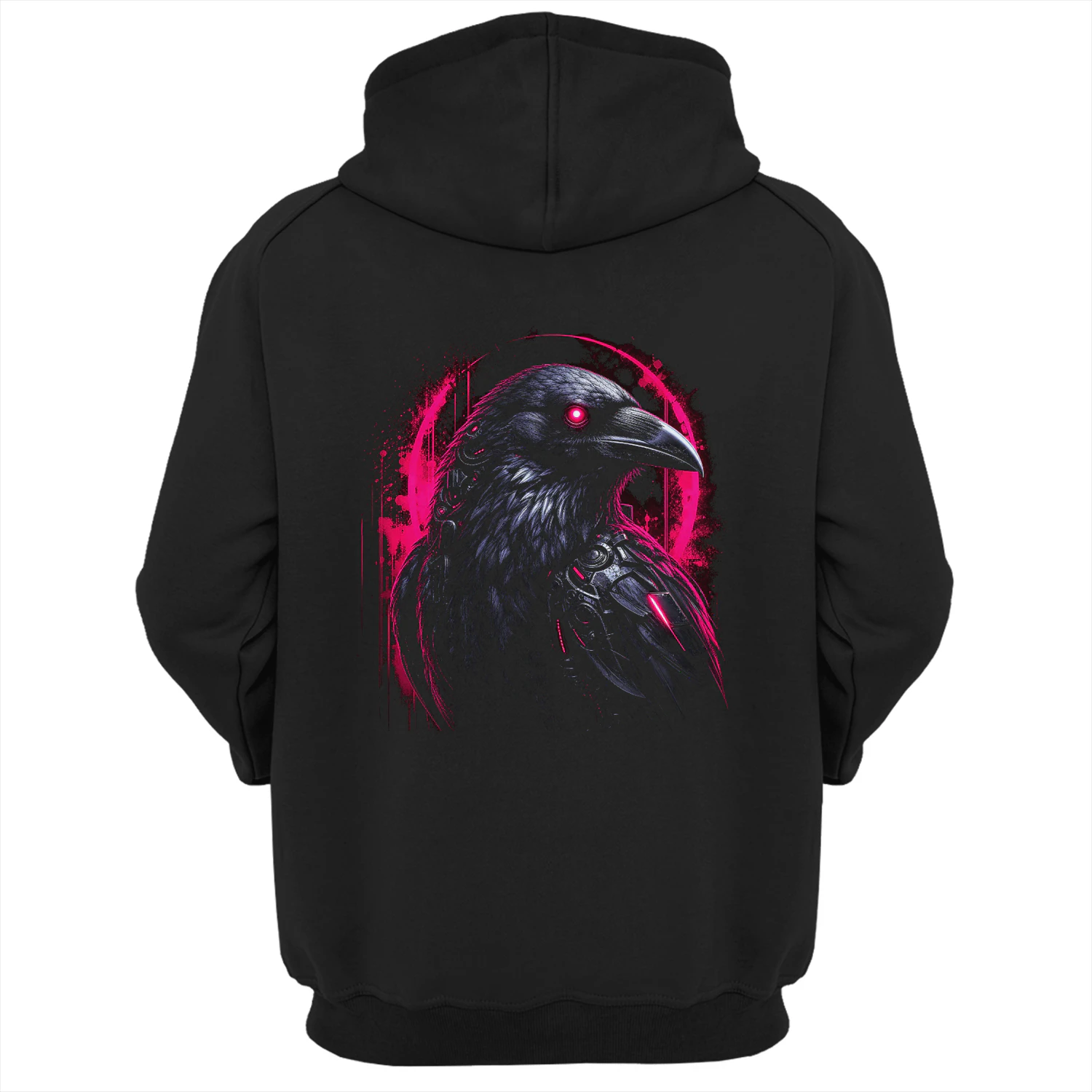 Neon Raven Hoodie – Cyberpunk Streetwear