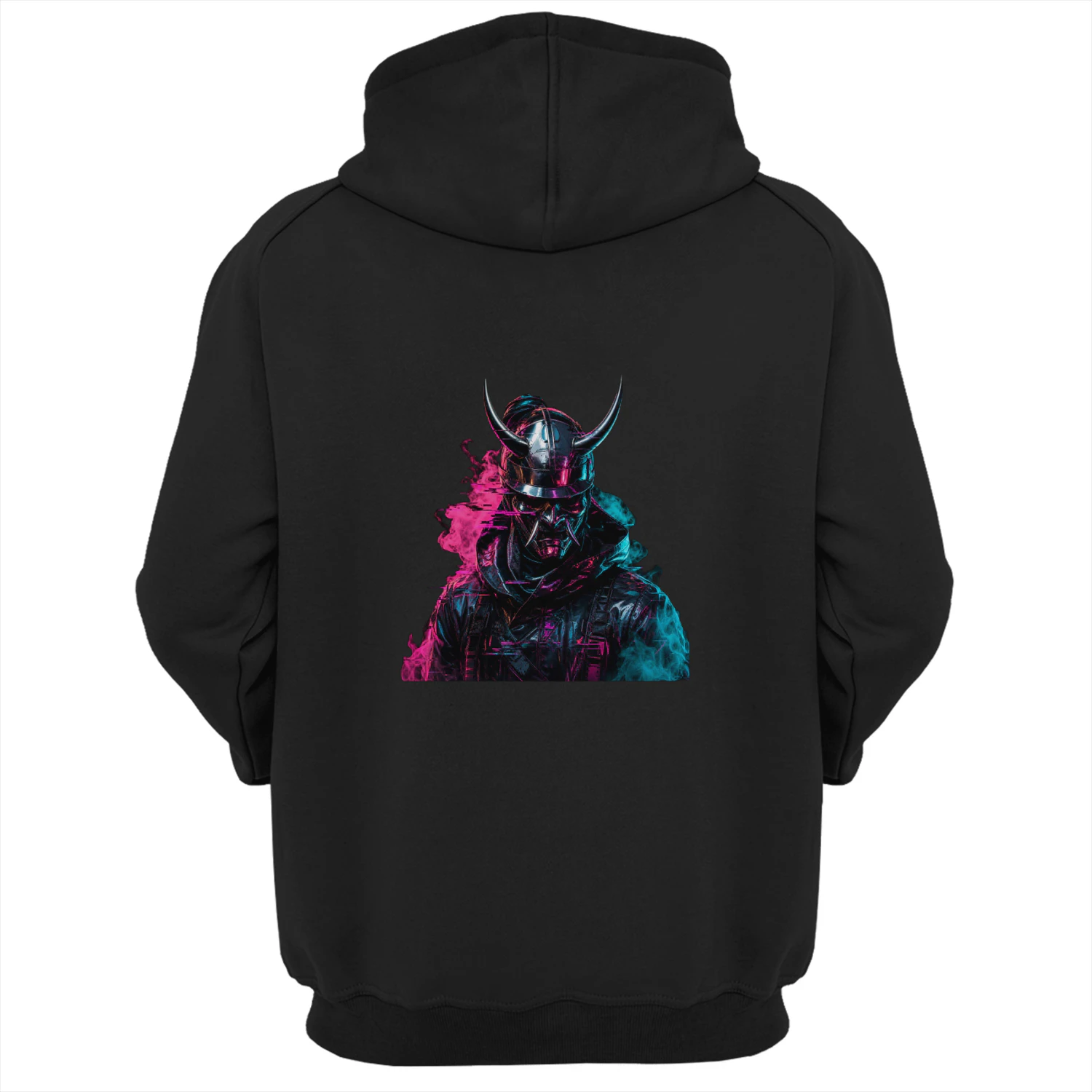 Glitch Oni Hoodie – Cyberpunk Streetwear