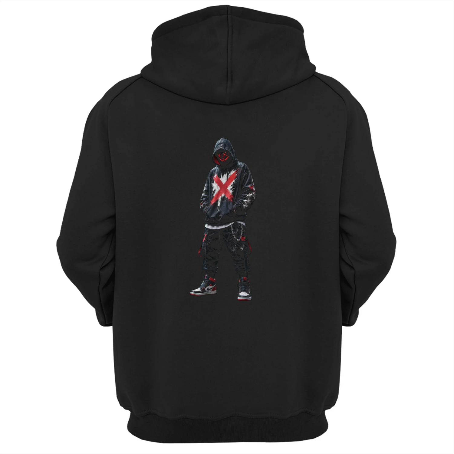 Red X Hoodie – Cyberpunk Streetwear