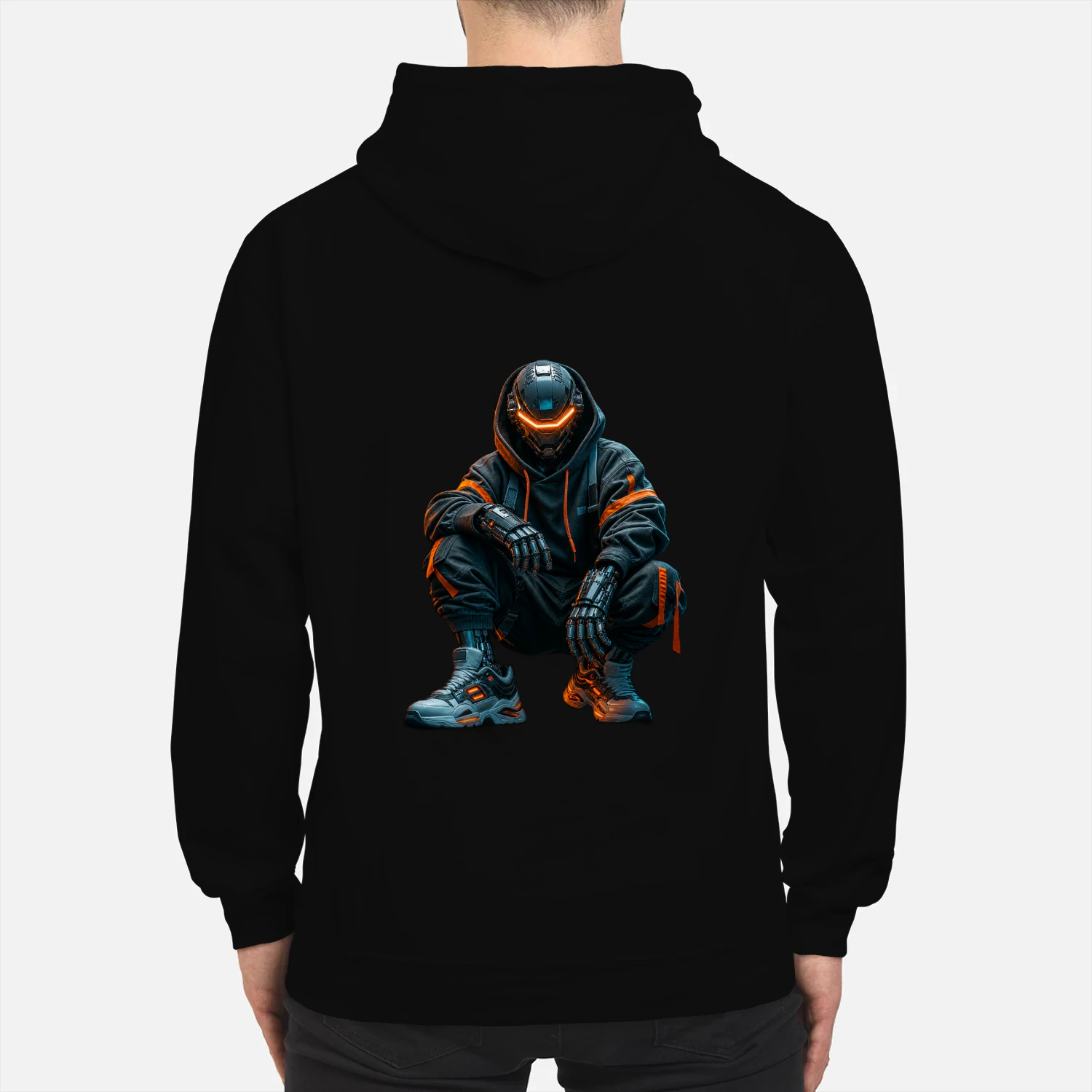 Neon Cyborg Hoodie – Cyberpunk Streetwear