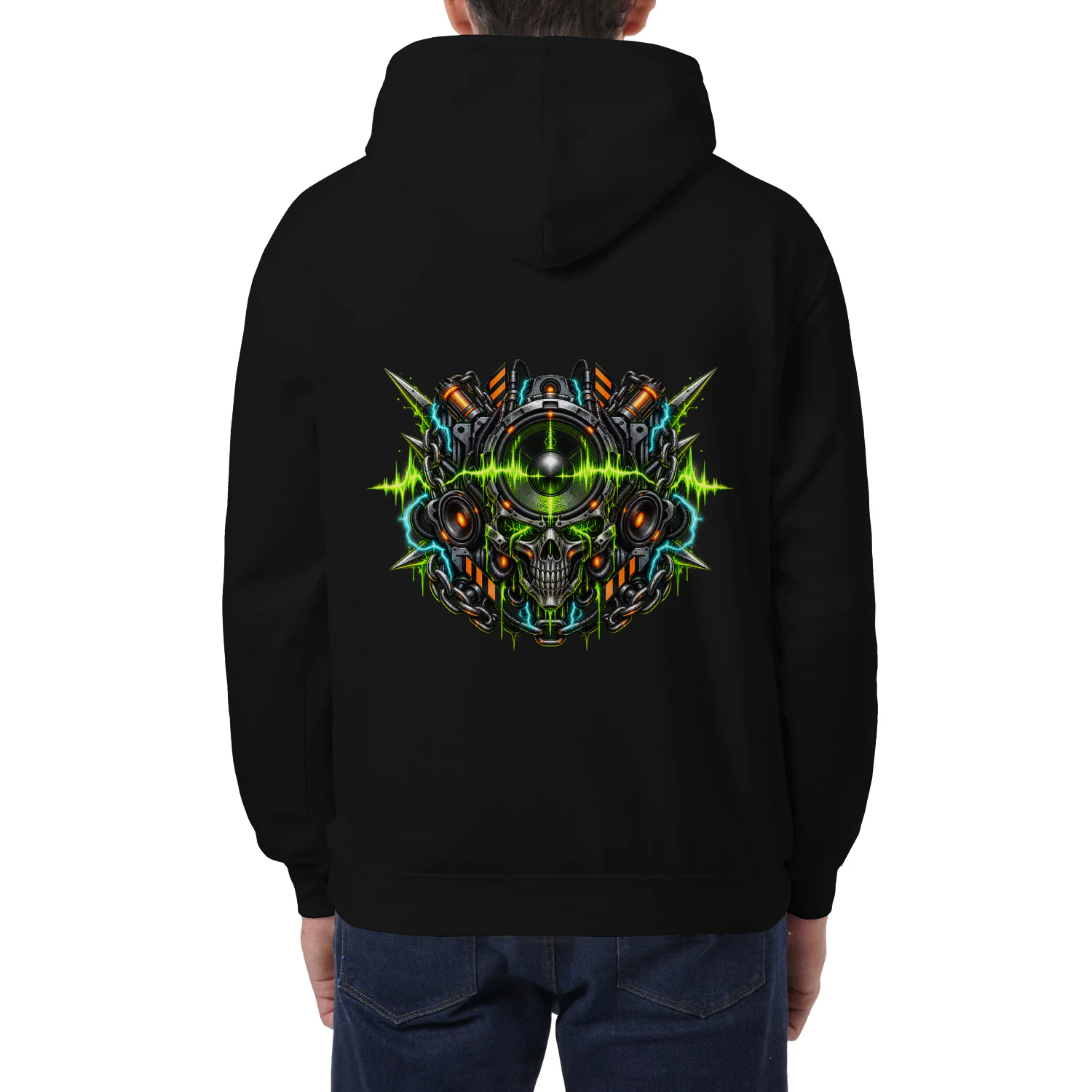 NEON OVERDRIVE — Cyber Hoodie