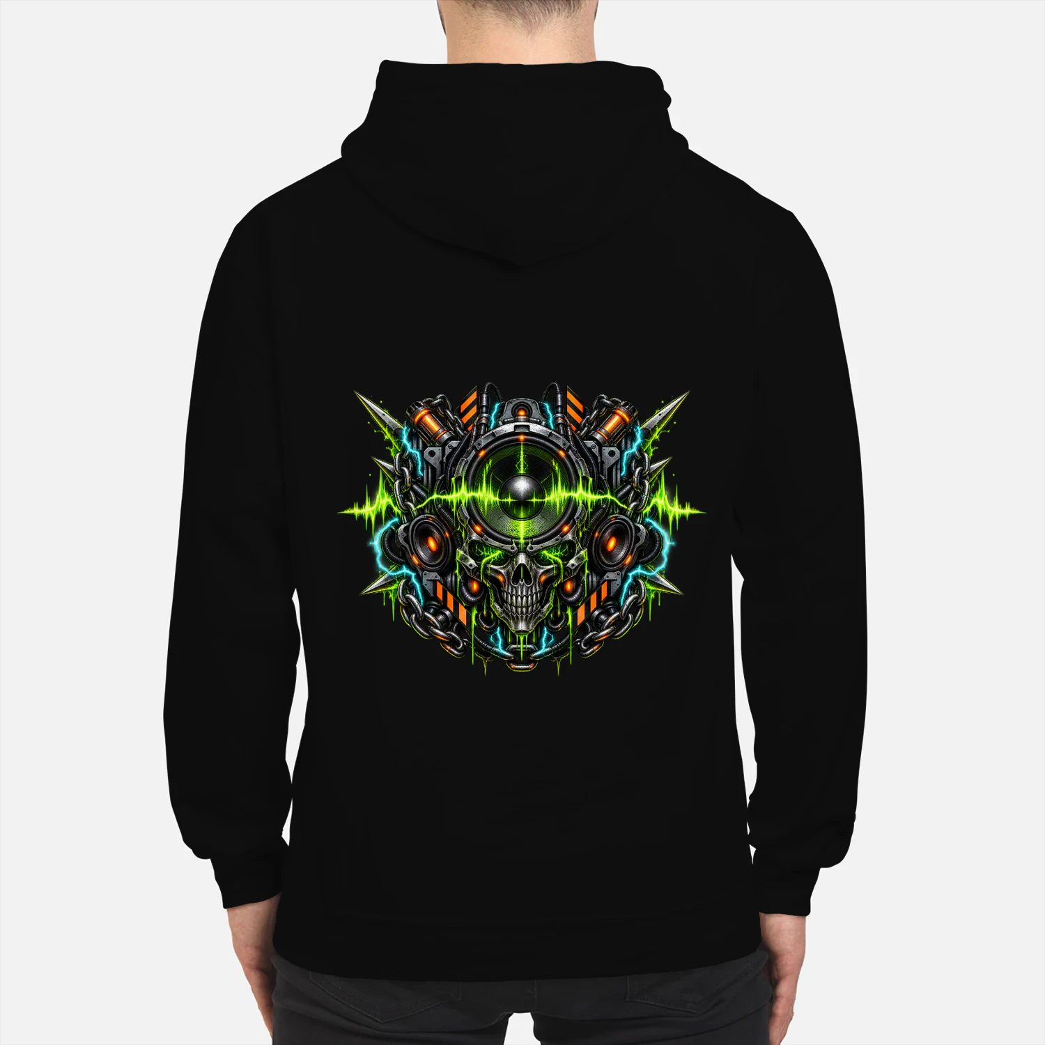 NEON OVERDRIVE — Cyber Hoodie