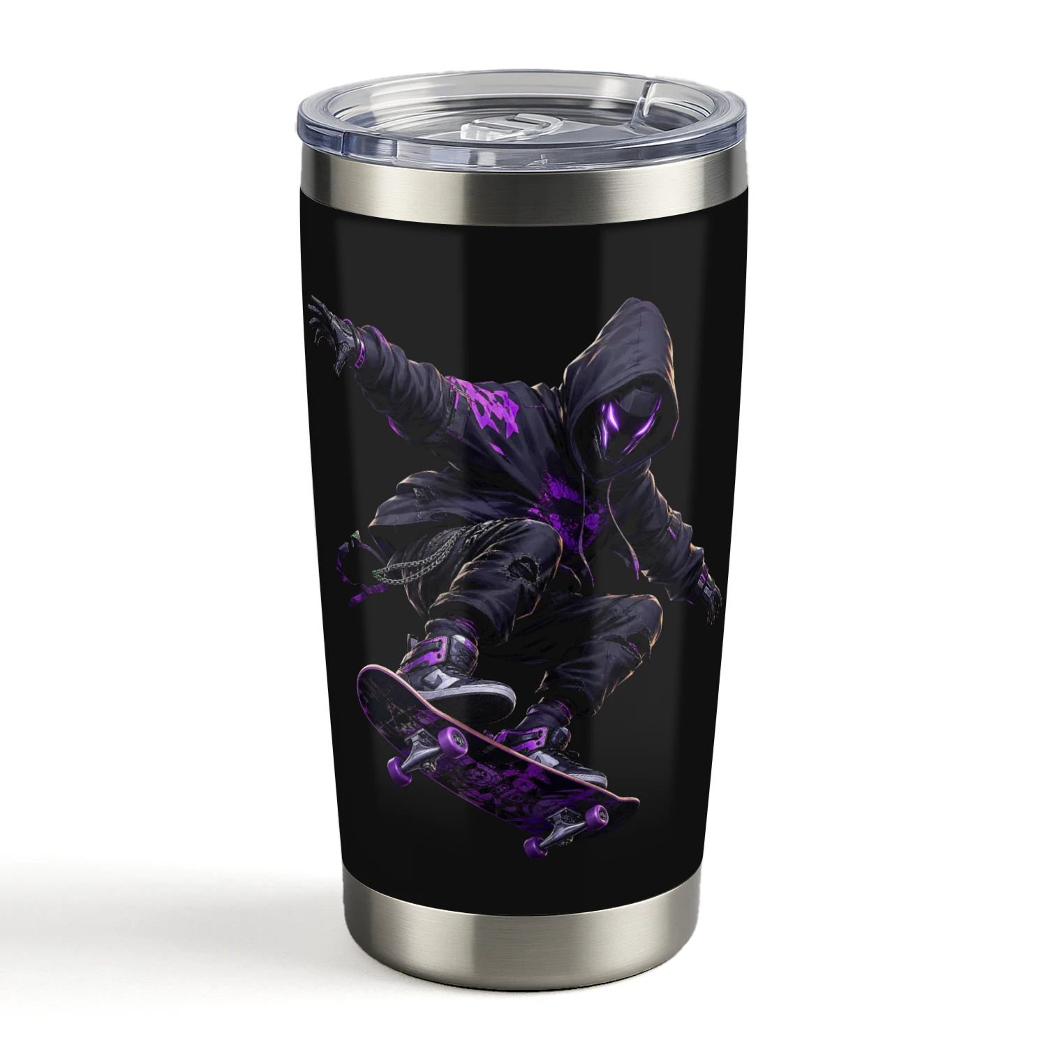 Cyberpunk Neon Skater Techwear 20oz Tumbler - Travel Mug