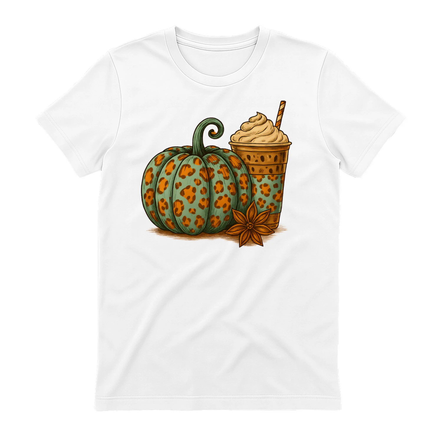 Leopard Pumpkin and Iced Latte Classic Unisex T-shirt