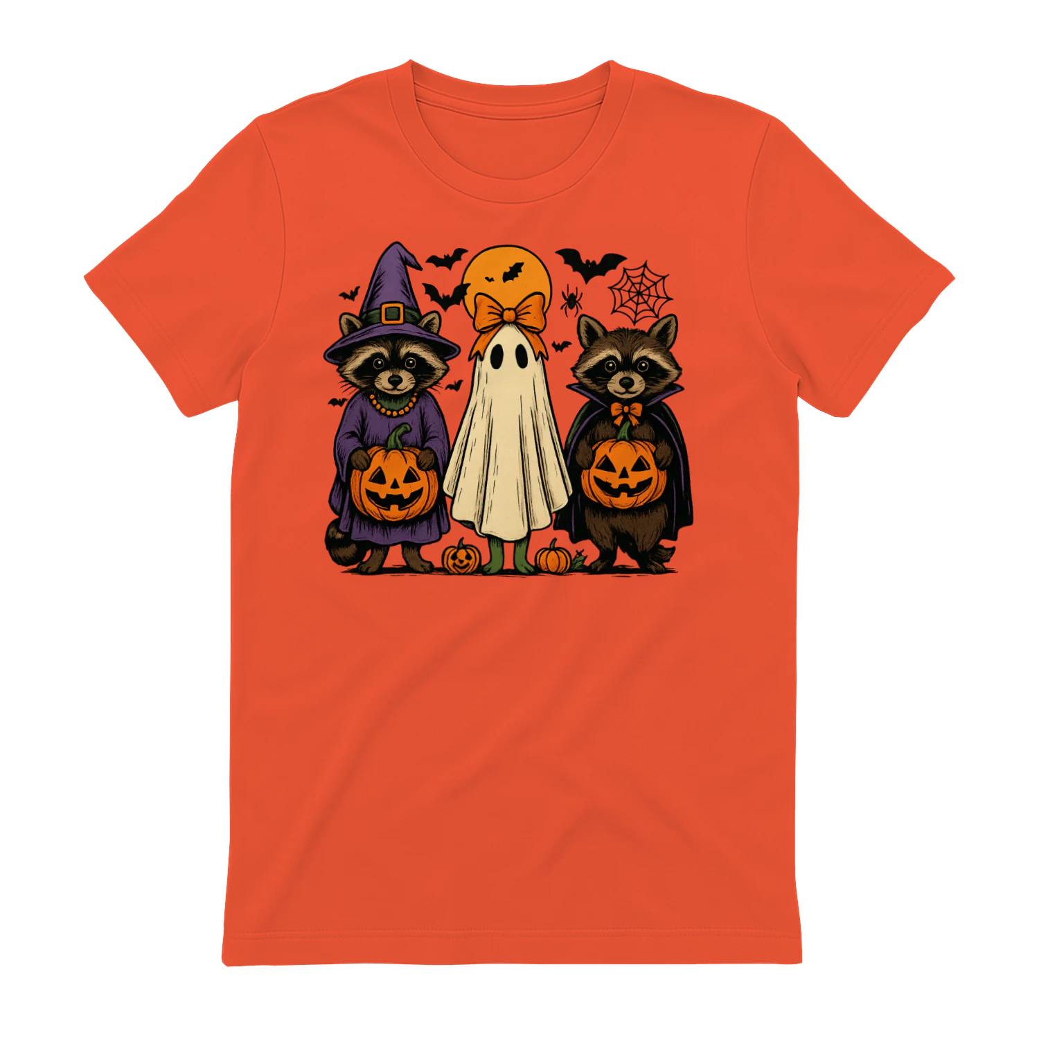  Ghost Raccoon Halloween Classic Unisex T-shirt
