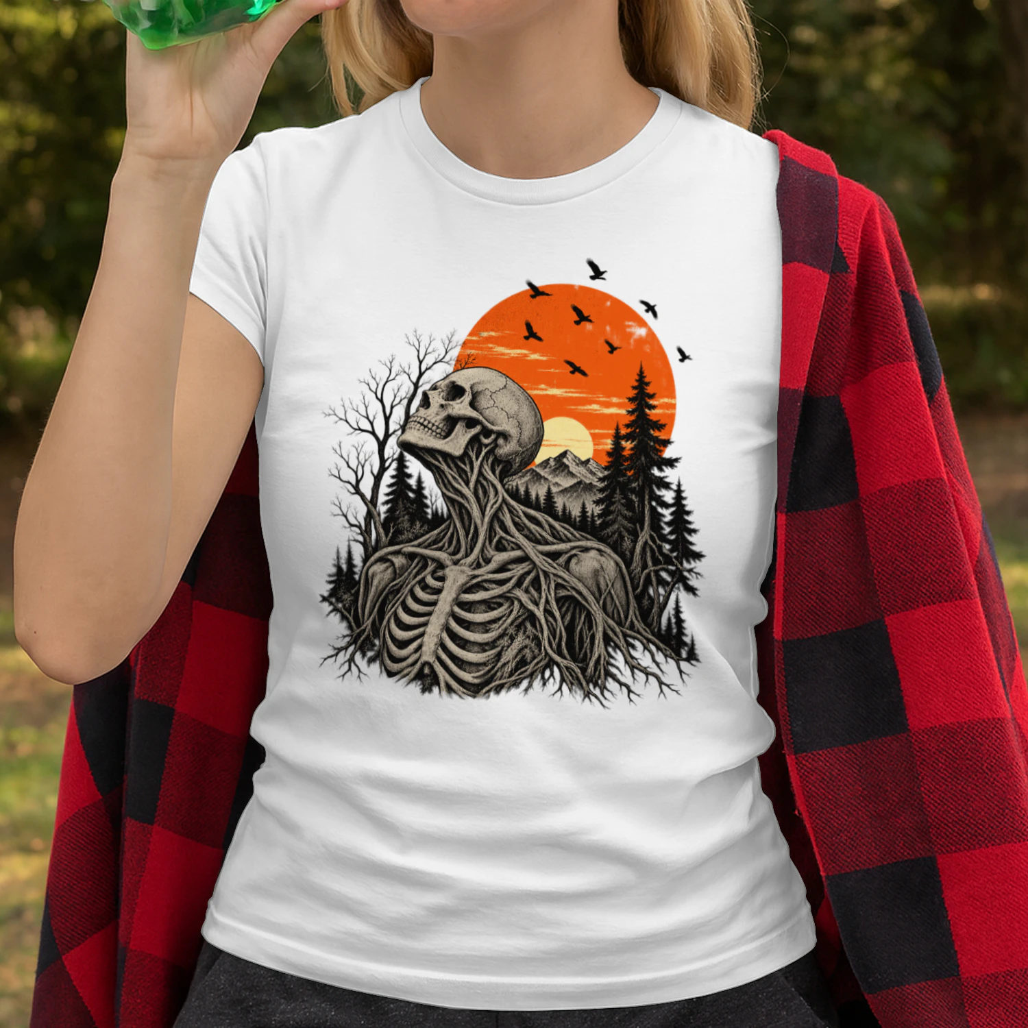 Funny Vintage Hangover Human Tree