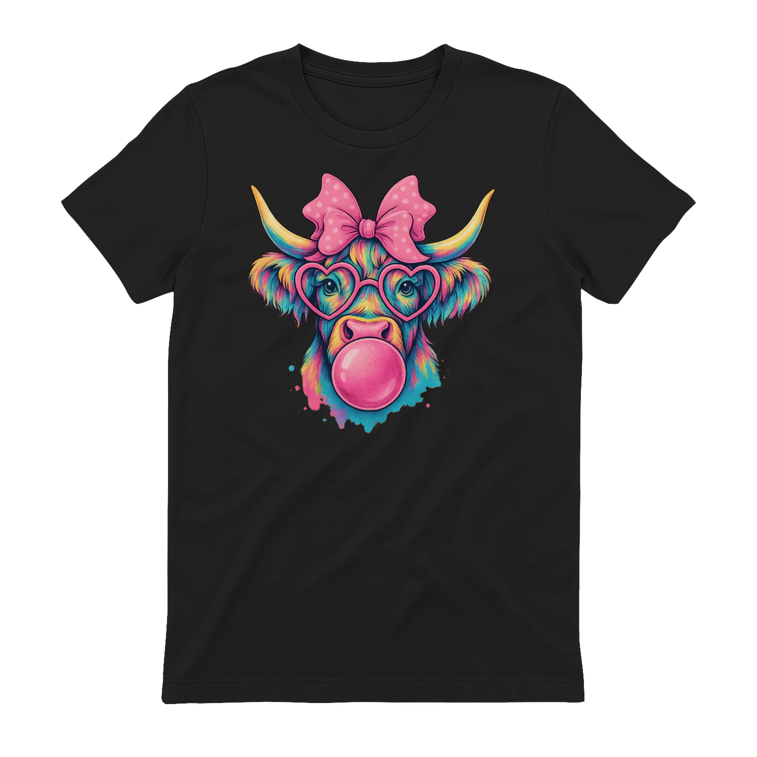 Highland Cow Coquette Bow Classic Unisex T-shirt