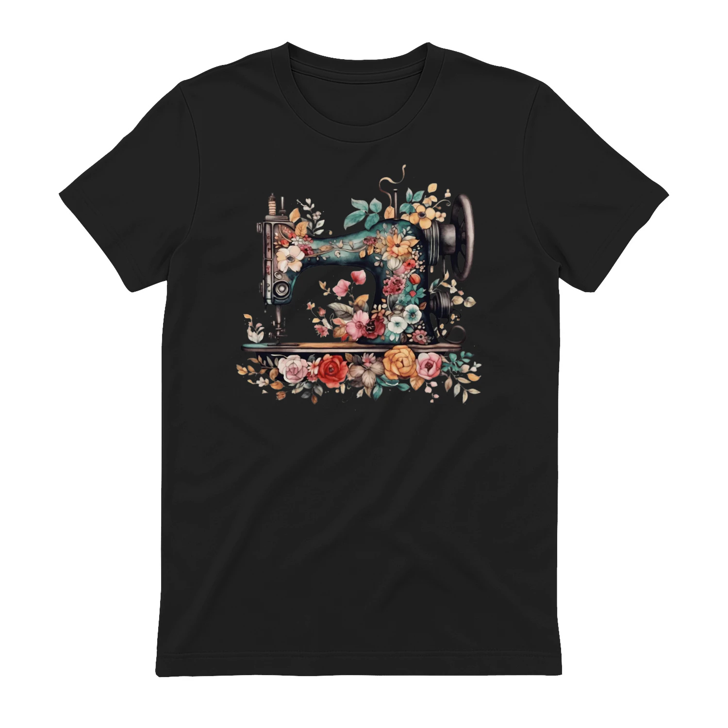 Floral Sewing Machine Classic Unisex T-shirt