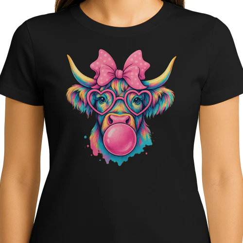 Highland Cow Coquette Bow 