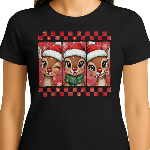 Stripes Christmas Reindeer 