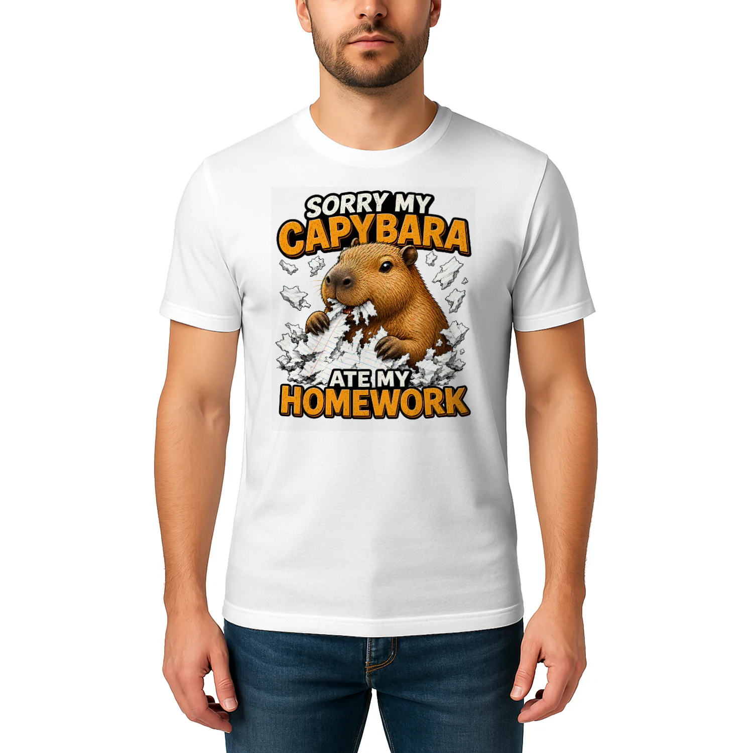 Sorry my Capybara ate my homework Classic Unisex T-shirt
