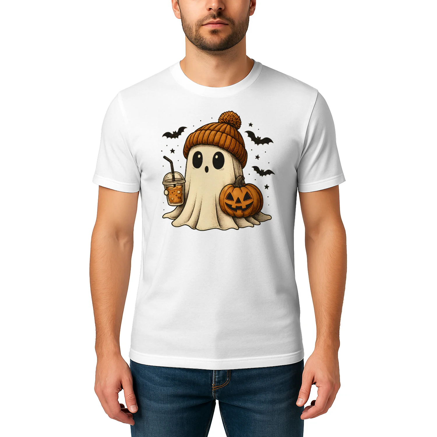Boo Halloween Pumpkin Classic Unisex T-shirt