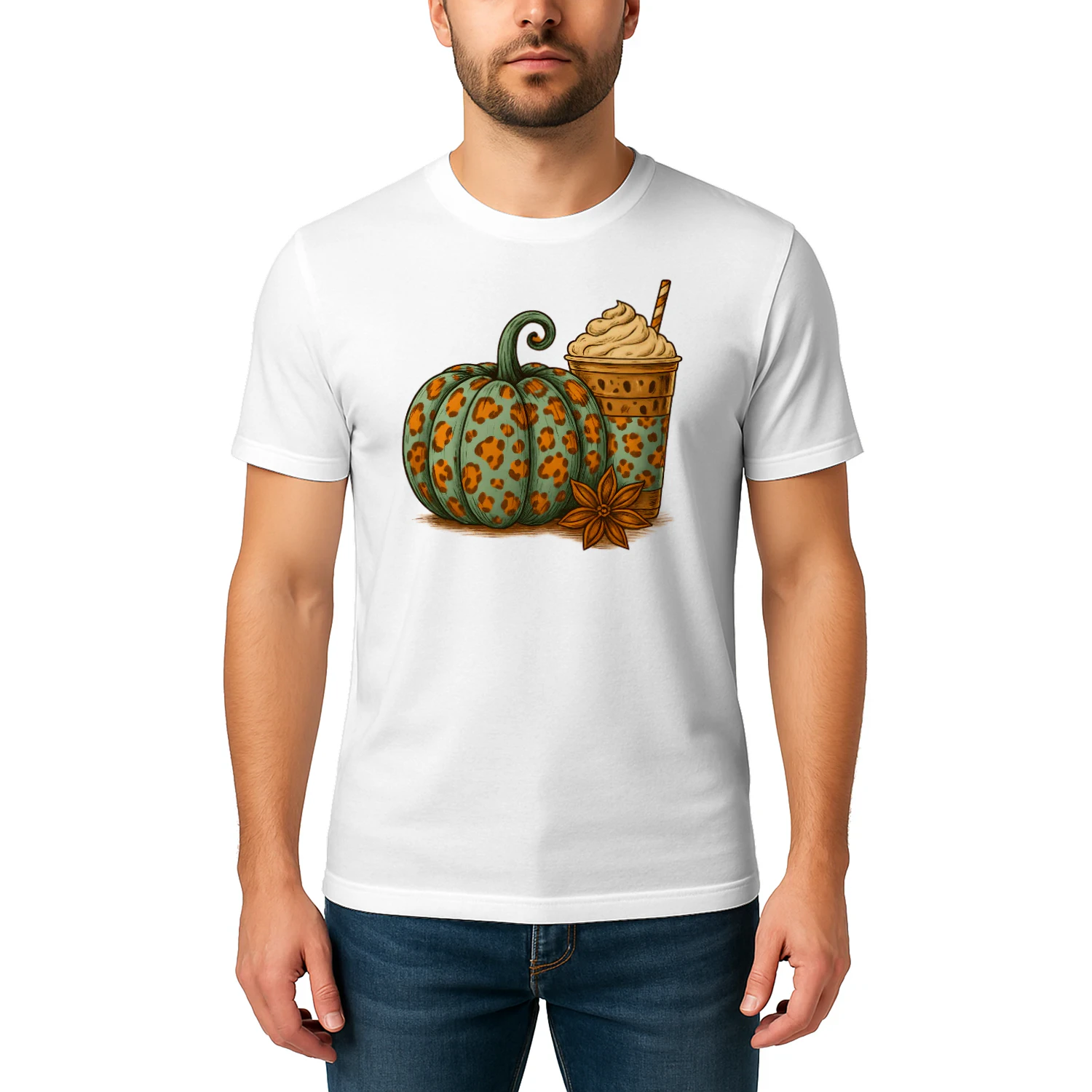 Leopard Pumpkin and Iced Latte Classic Unisex T-shirt