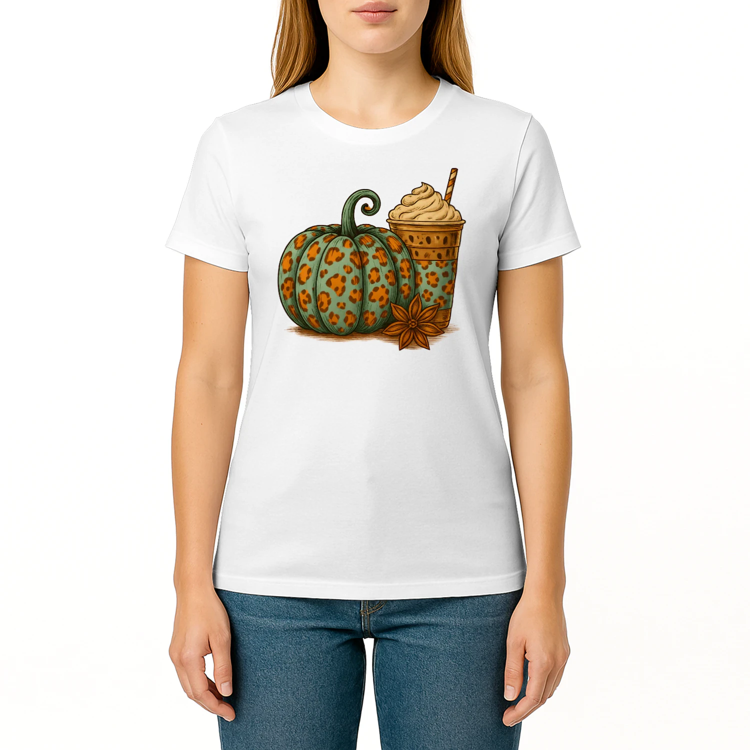 Leopard Pumpkin and Iced Latte Classic Unisex T-shirt