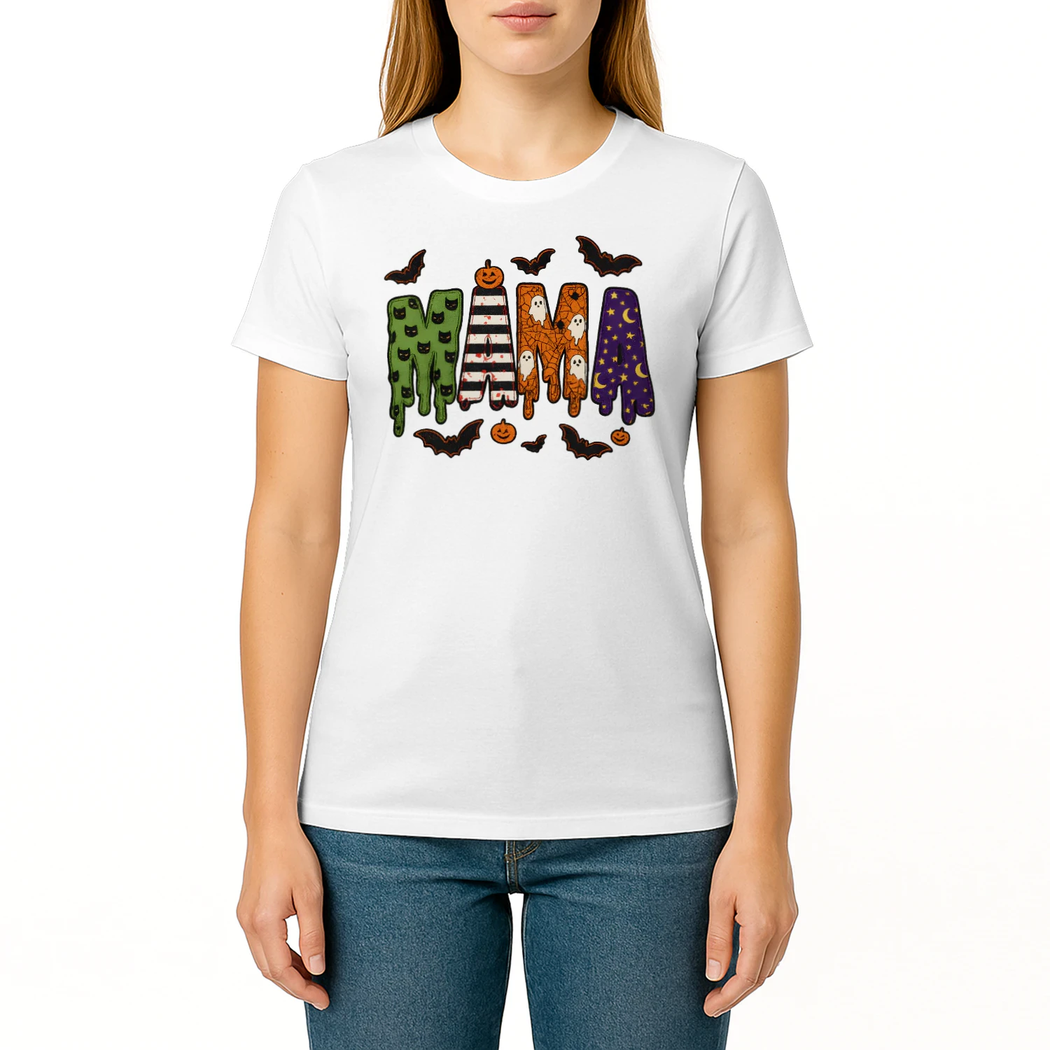 Mama Halloween , Gift For Mama, Spooky Season Classic Unisex T-shirt