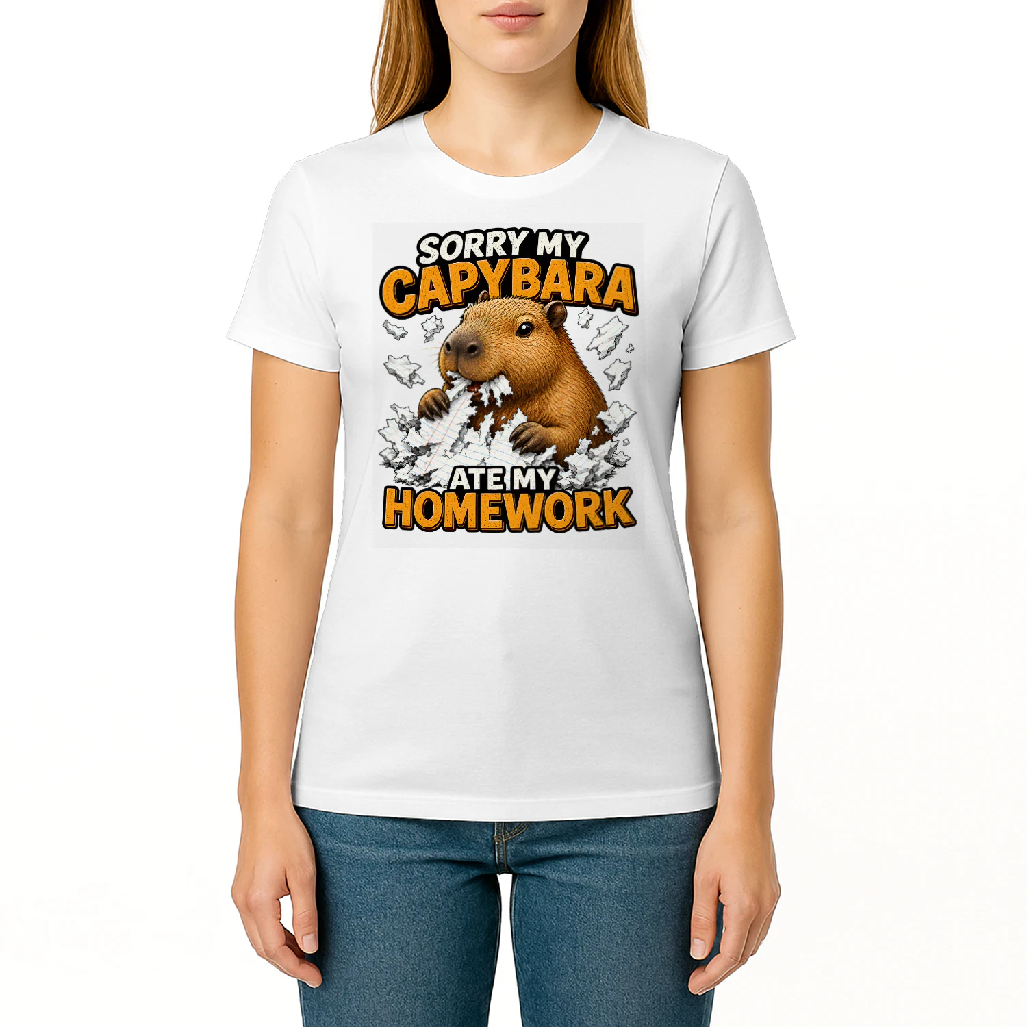Sorry my Capybara ate my homework Classic Unisex T-shirt